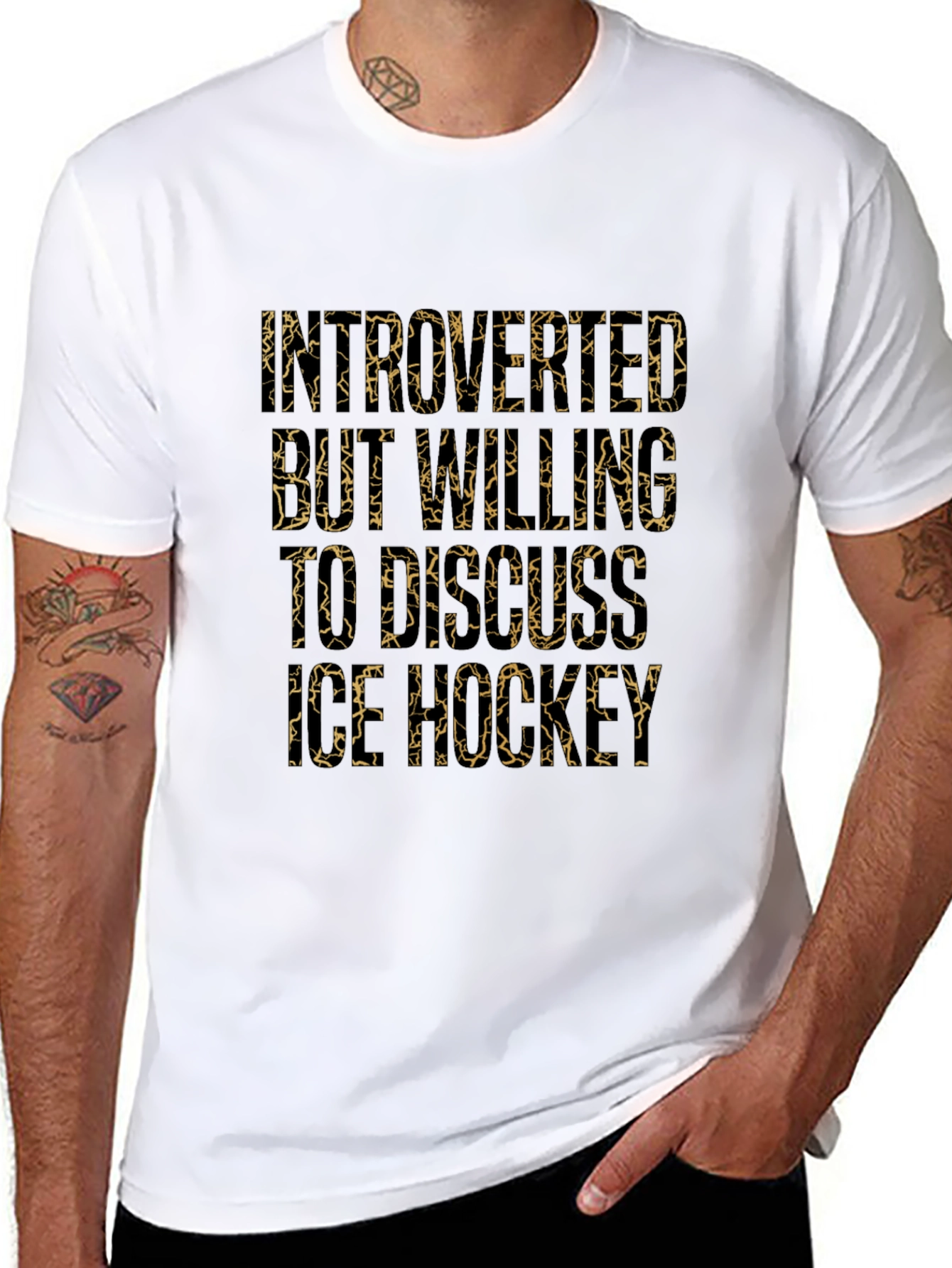 Introverted Ice Hockey Lover Graphic Tee