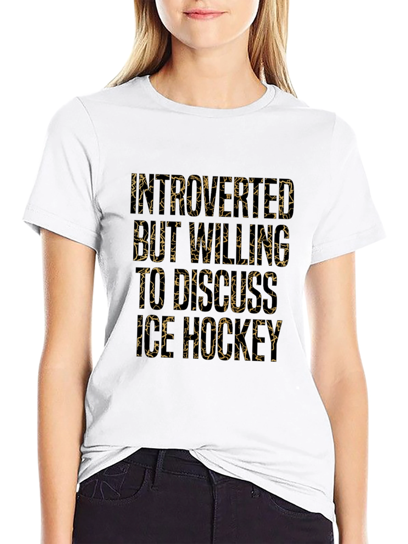 Introverted Ice Hockey Lover Graphic Tee