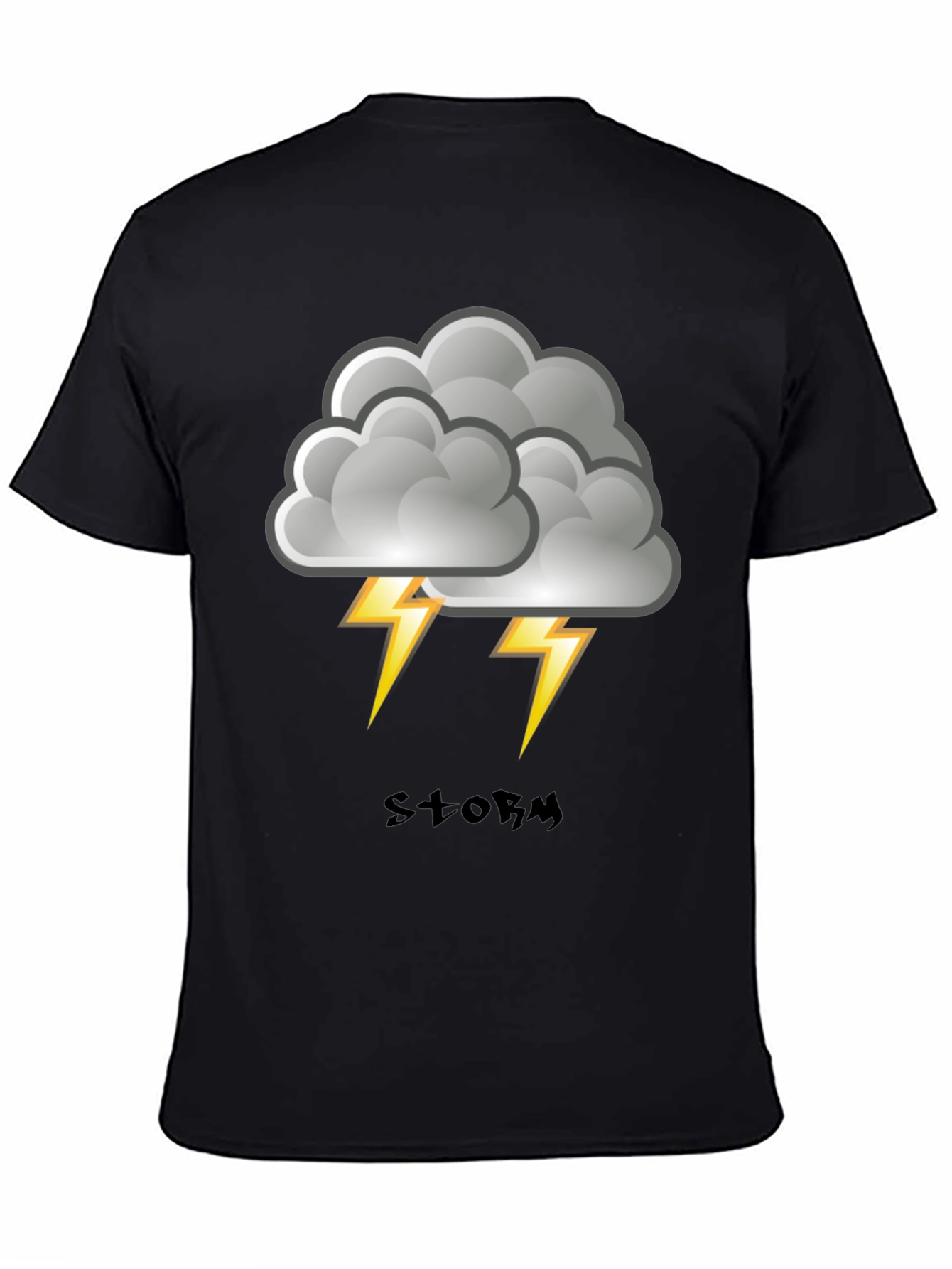 Storm Cloud Graphic Print Mens T-Shirt