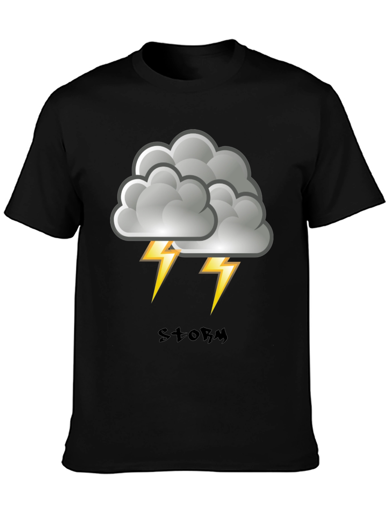 Storm Cloud Graphic Print Mens T-Shirt