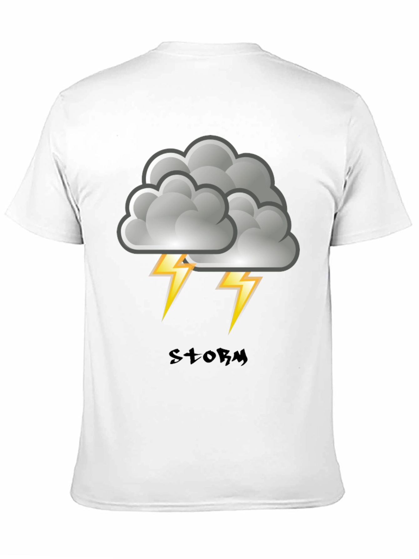 Storm Cloud Graphic Print Mens T-Shirt