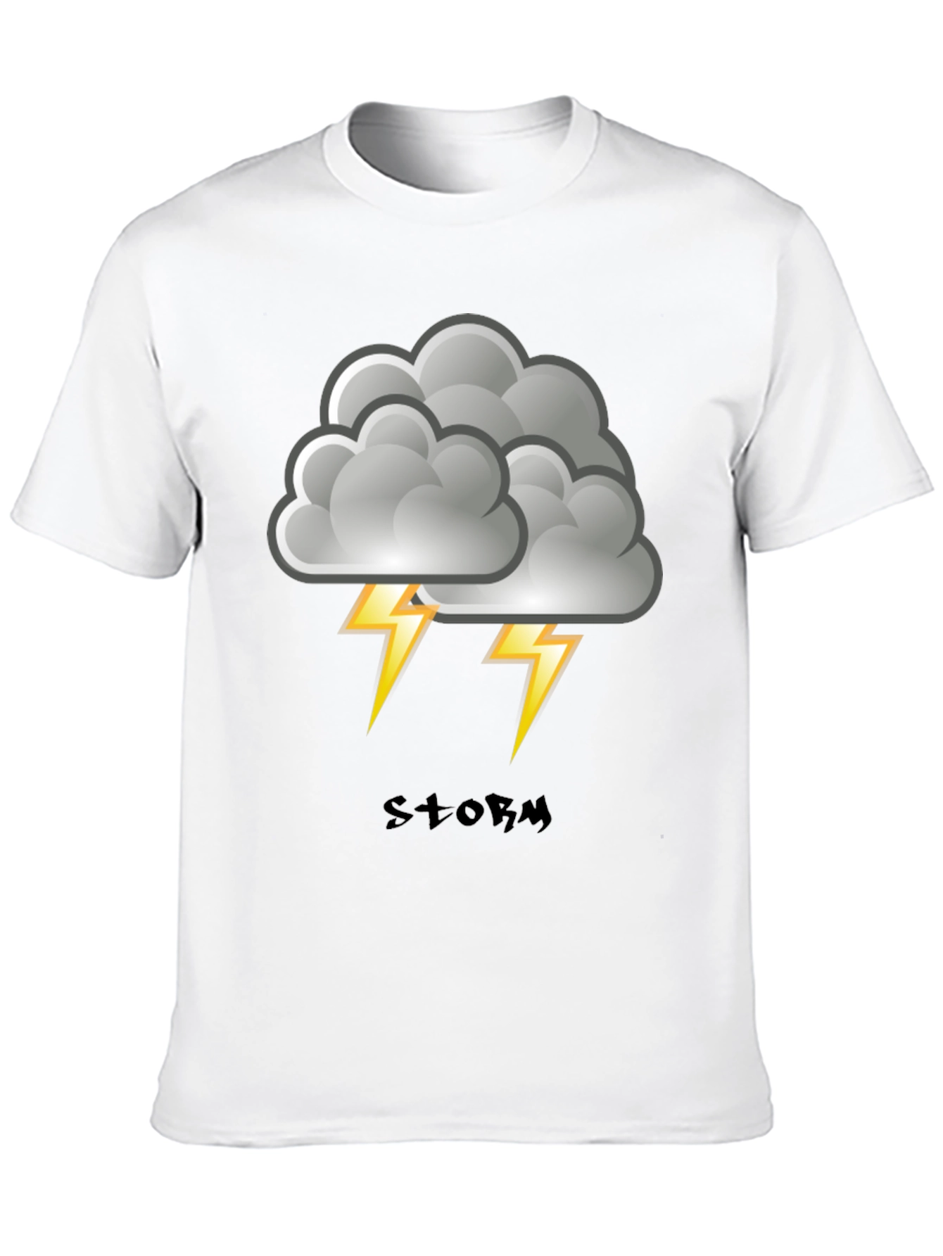Storm Cloud Graphic Print Mens T-Shirt