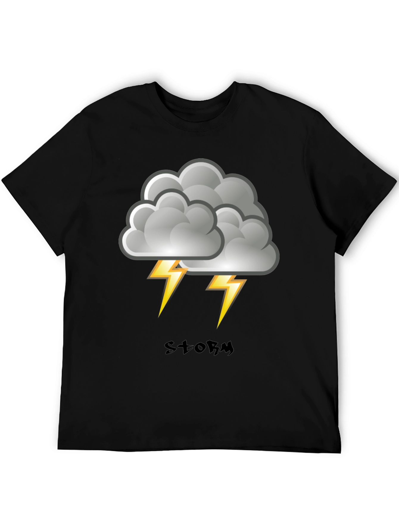 Storm Cloud Graphic Print Mens T-Shirt