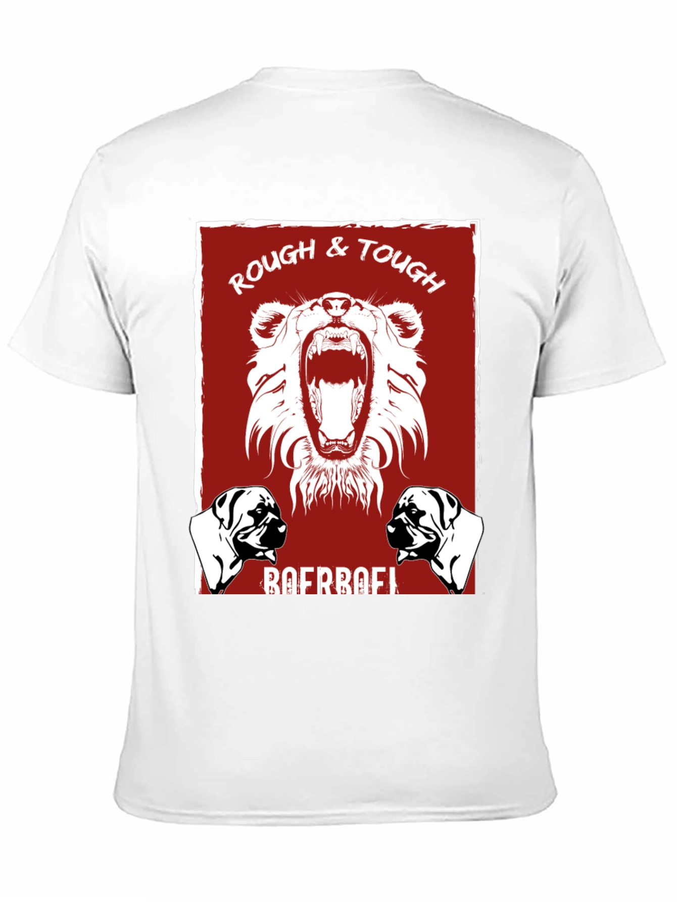 Rough & Tough Dog Graphic Tee - Black