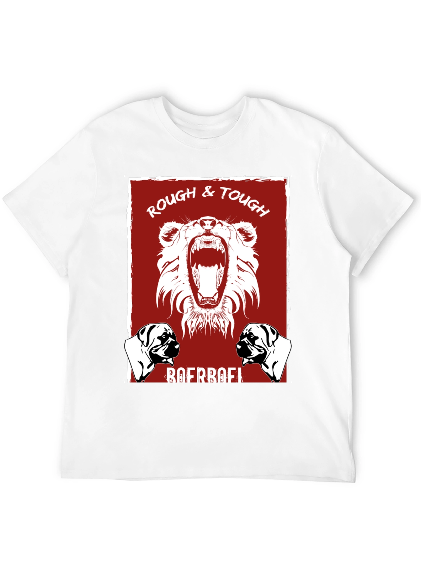 Rough & Tough Dog Graphic Tee - Black