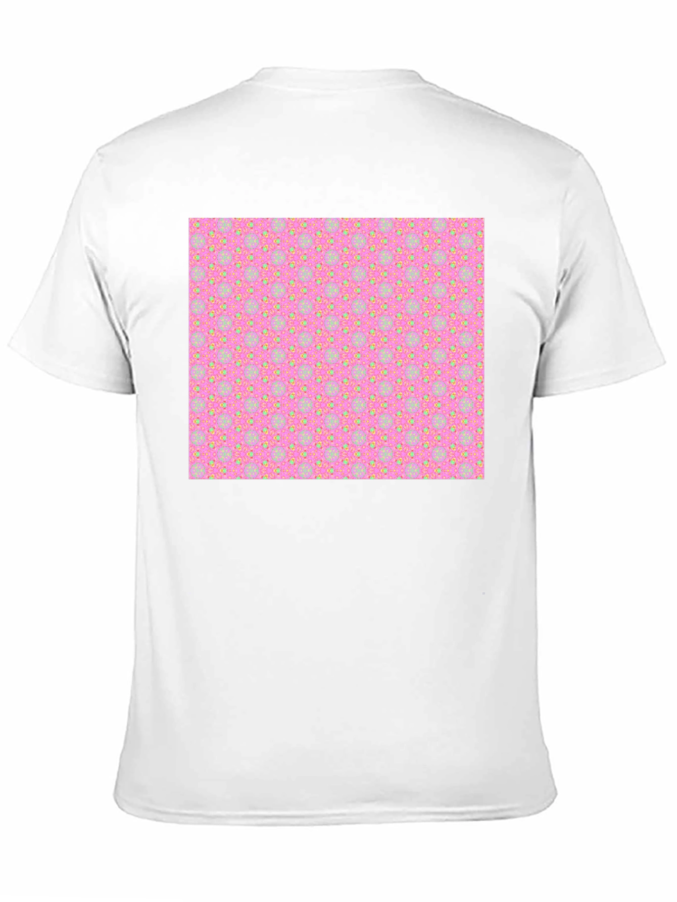 Patterned T-Shirt - Pink & Yellow Design