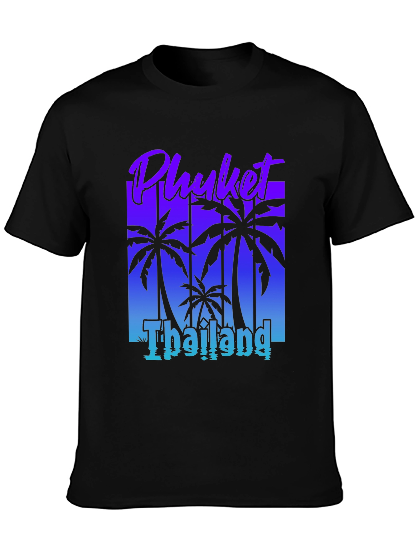 Phuket Thailand Palm Tree T-Shirt - Island Vacation Souvenir