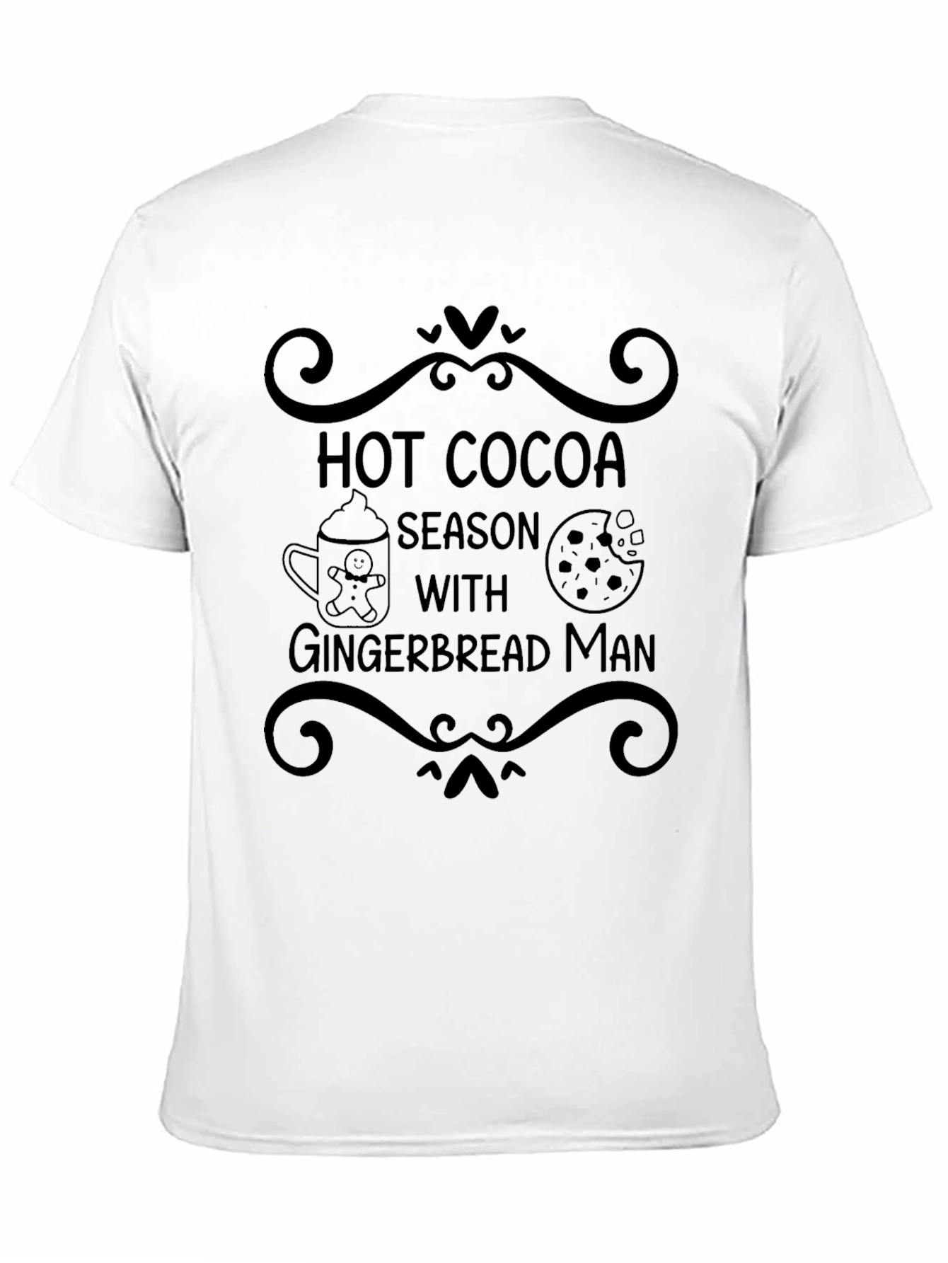 Hot Cocoa Season Gingerbread Man Graphic Tee