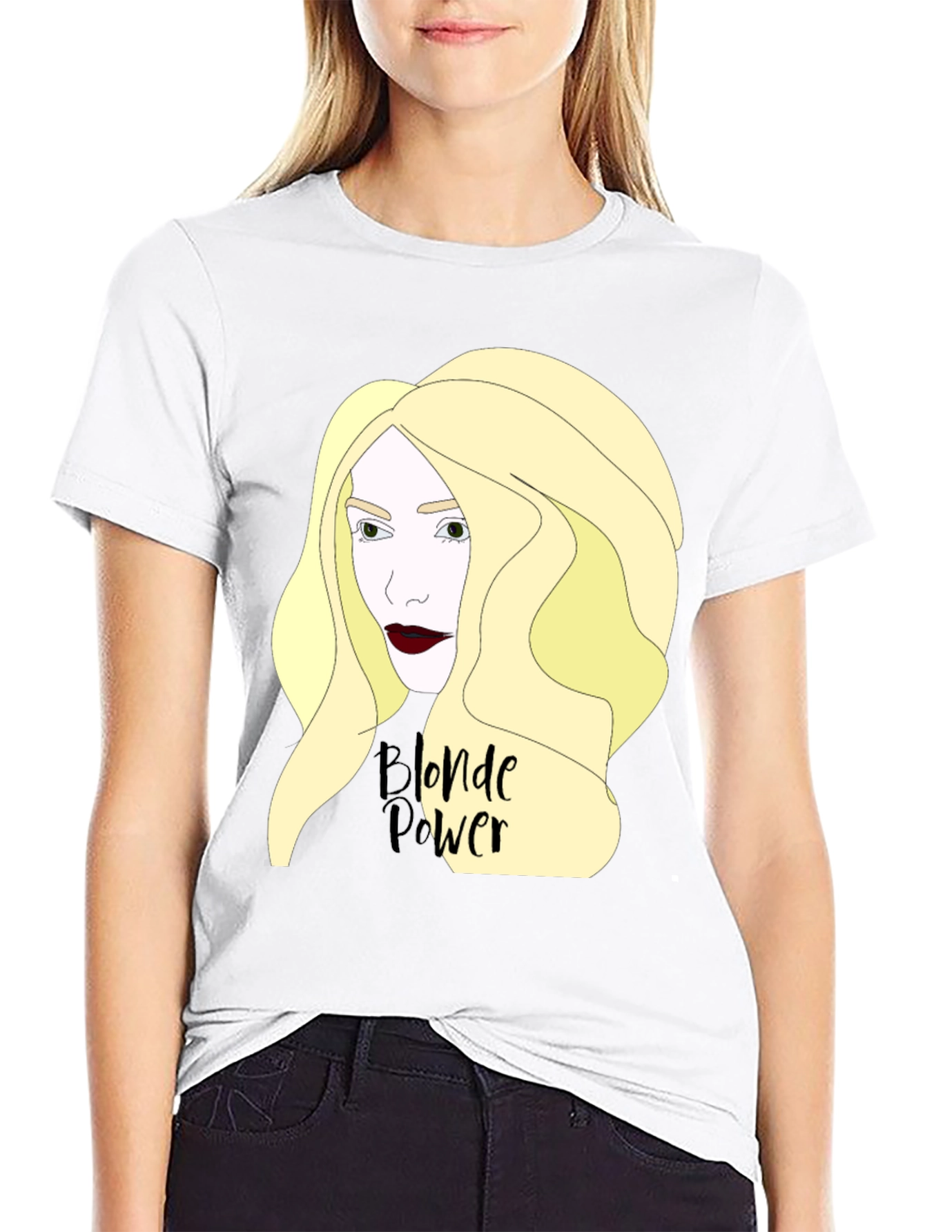 Blonde Power Graphic Tee - Black T-Shirt
