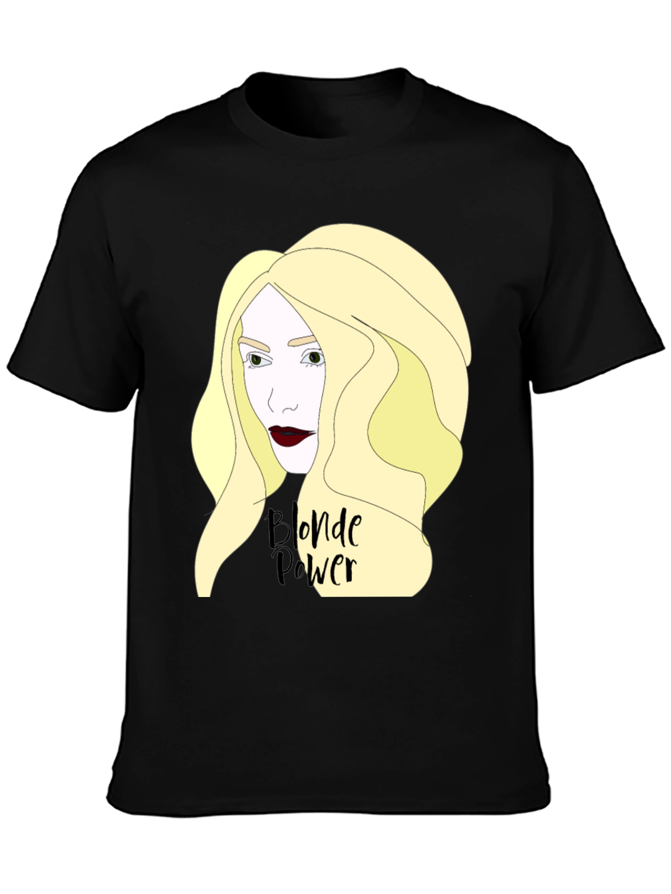 Blonde Power Graphic Tee - Black T-Shirt