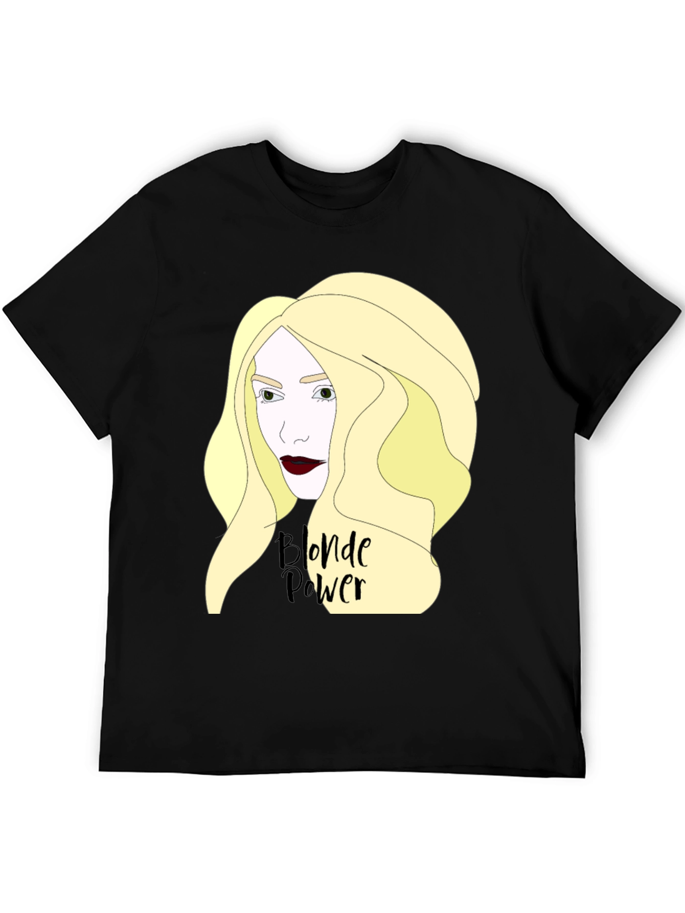 Blonde Power Graphic Tee - Black T-Shirt
