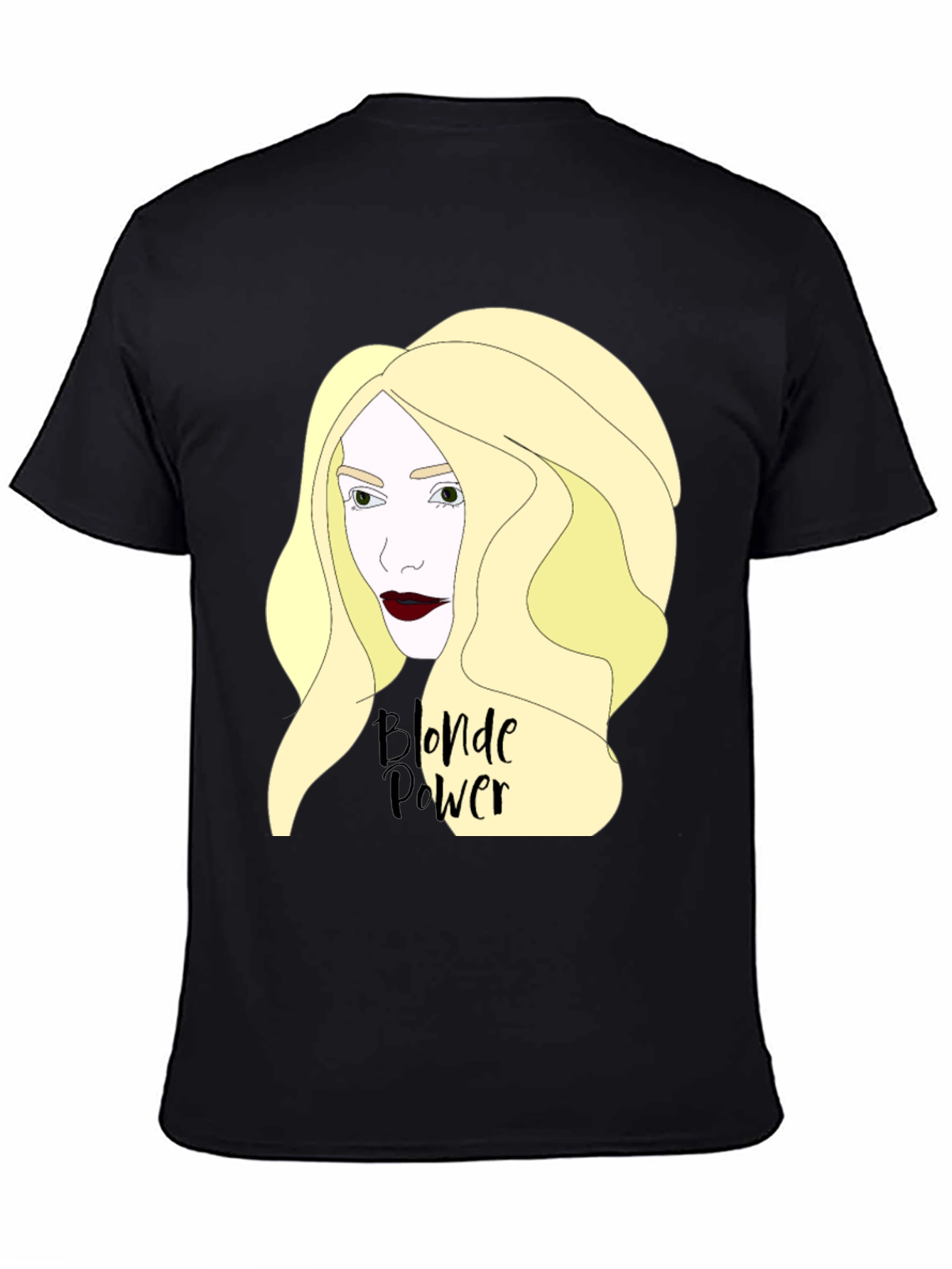 Blonde Power Graphic Tee - Black T-Shirt