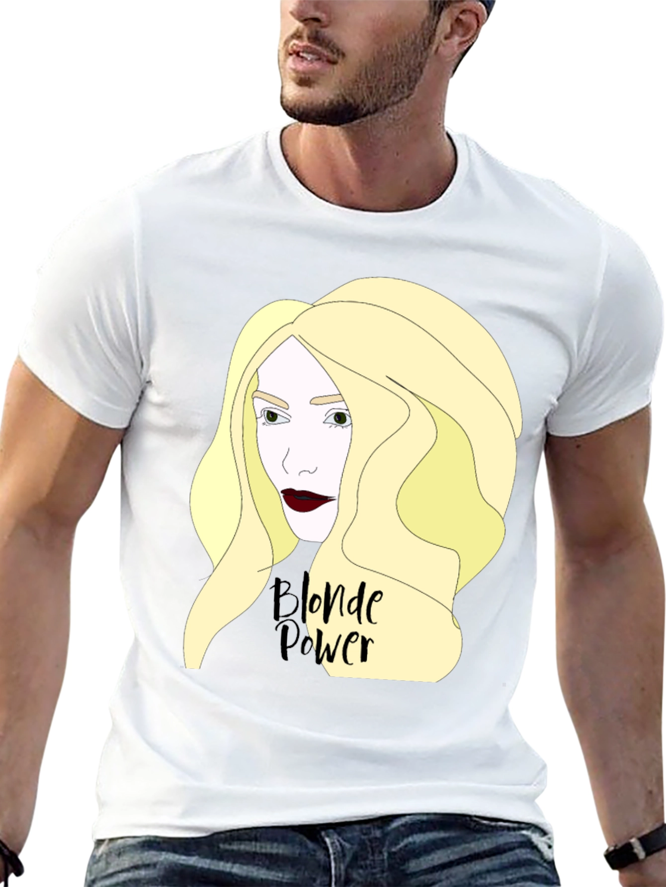 Blonde Power Graphic Tee - Black T-Shirt