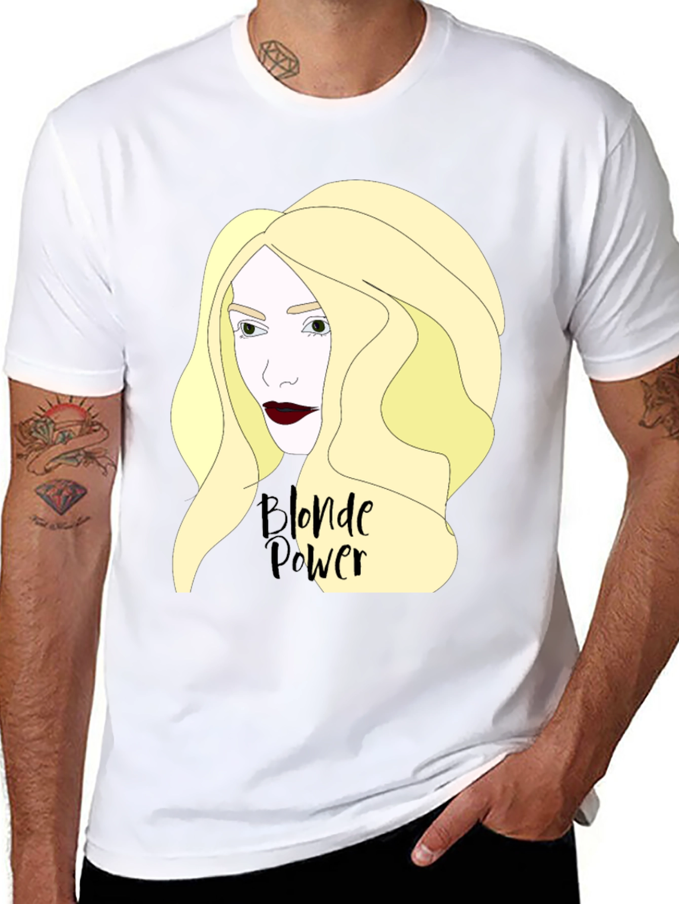 Blonde Power Graphic Tee - Black T-Shirt