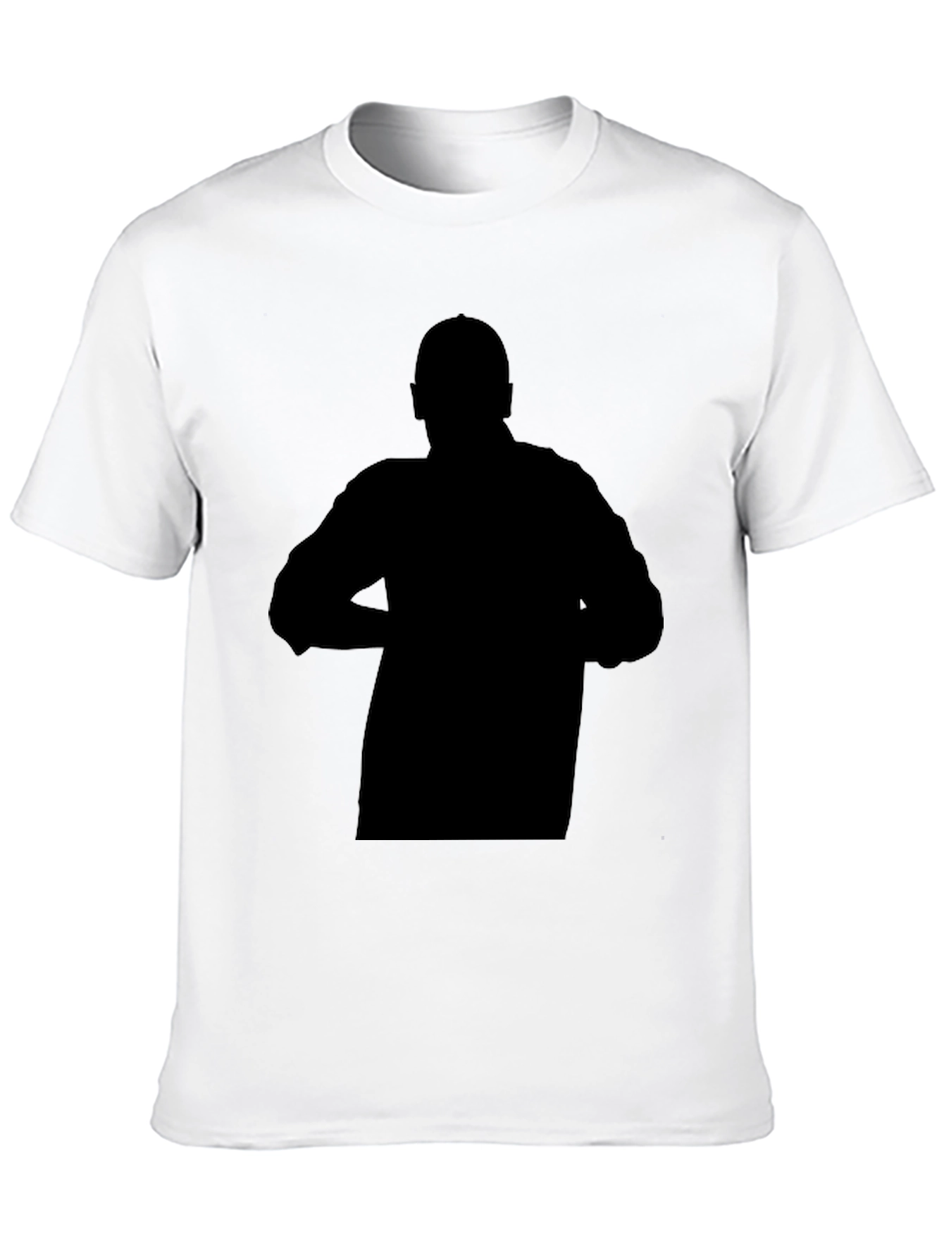 Mens Black Graphic Print Crew Neck T-Shirt