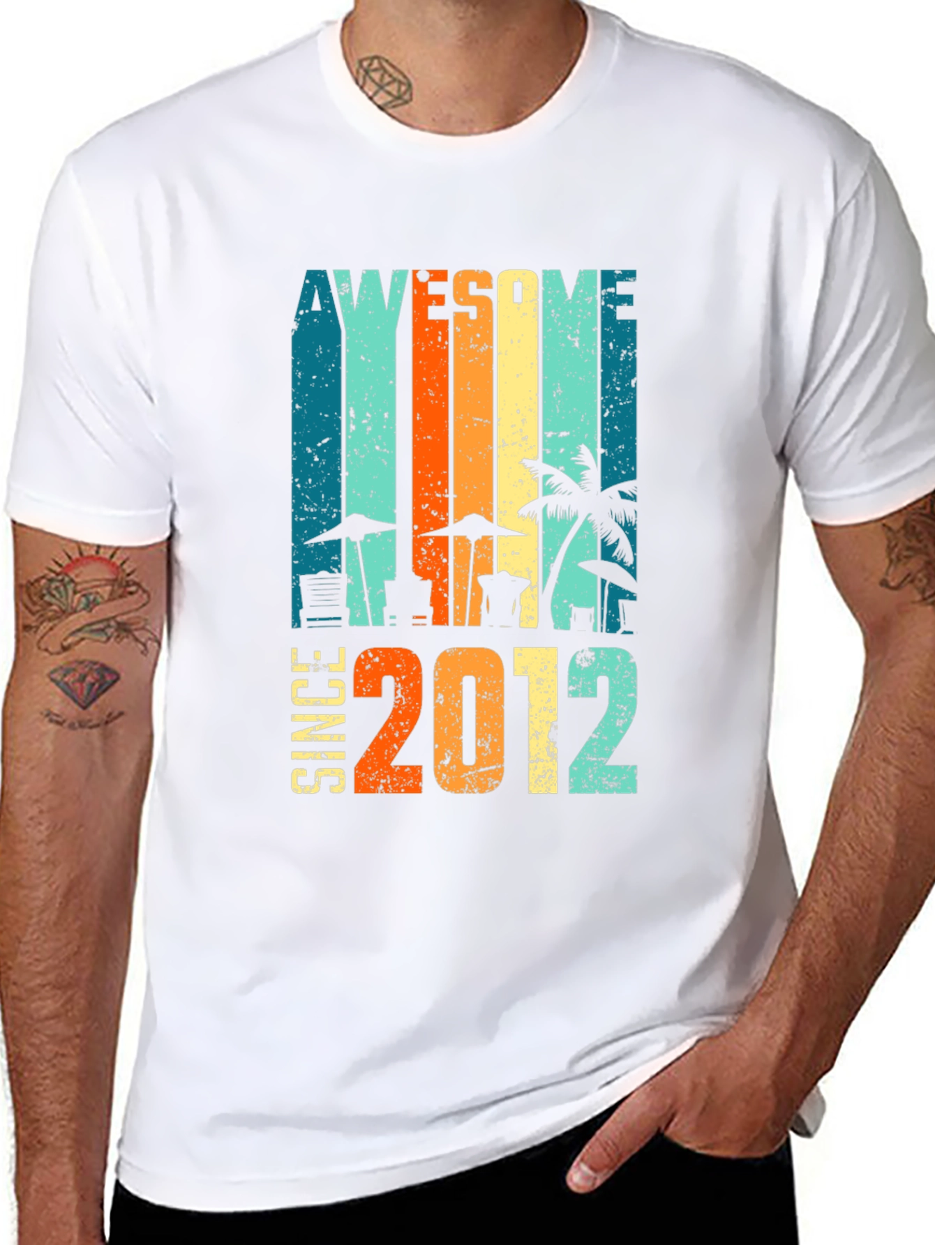 Awesome Since 2012 Graphic T-Shirt