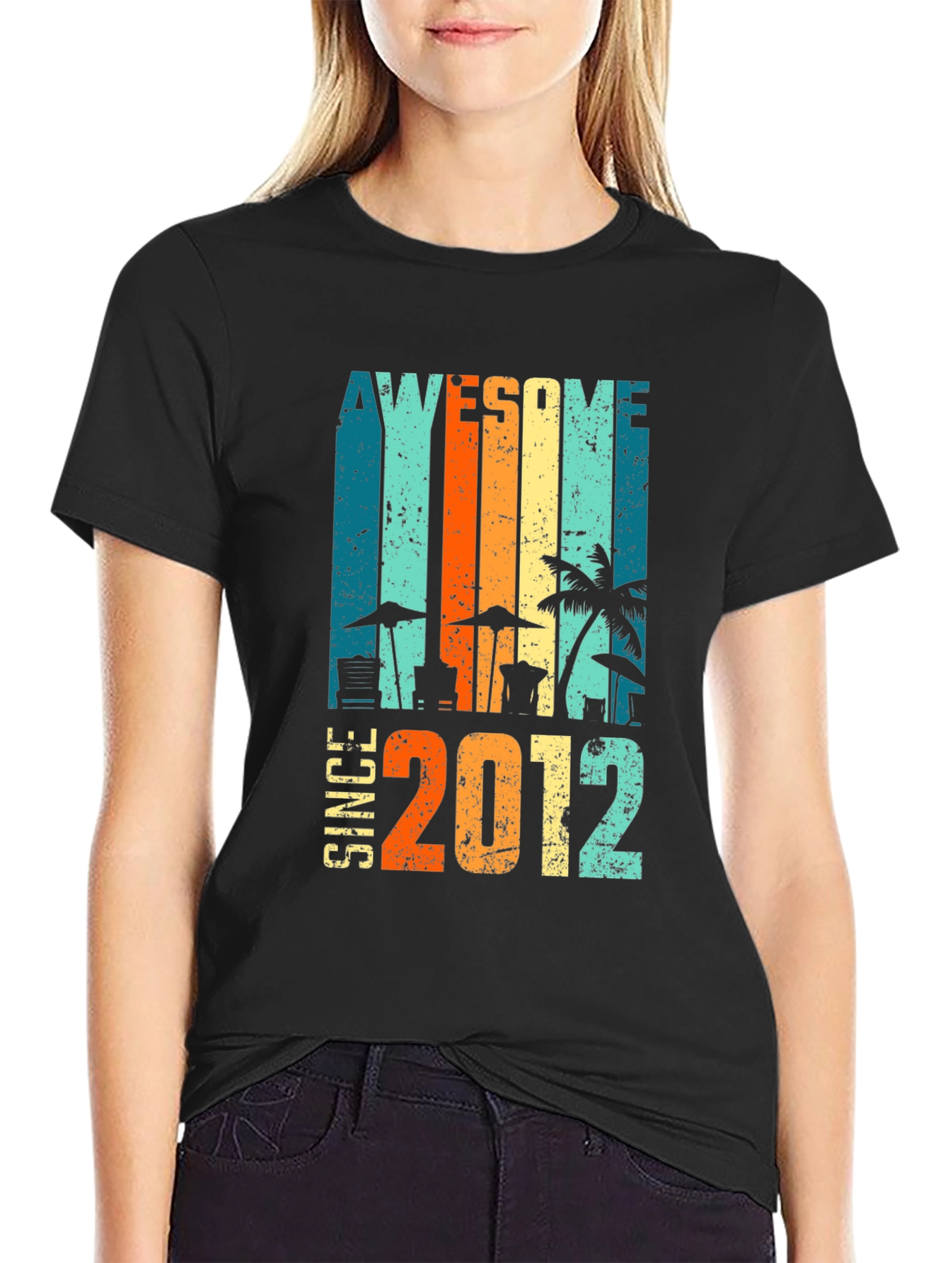 Awesome Since 2012 Graphic T-Shirt