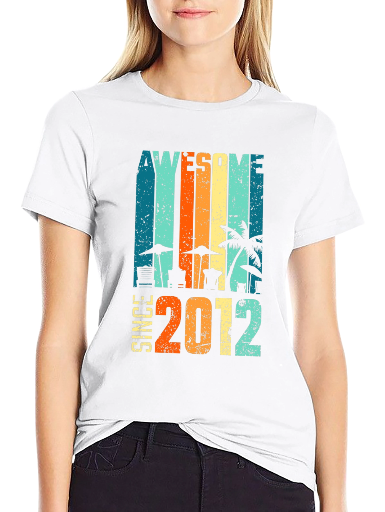 Awesome Since 2012 Graphic T-Shirt