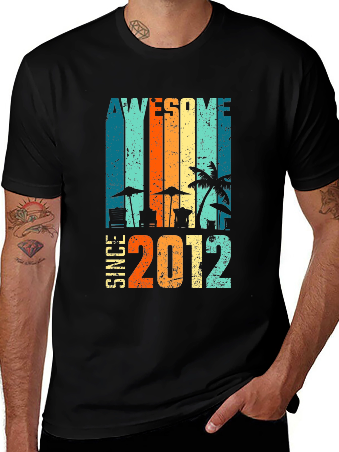 Awesome Since 2012 Graphic T-Shirt