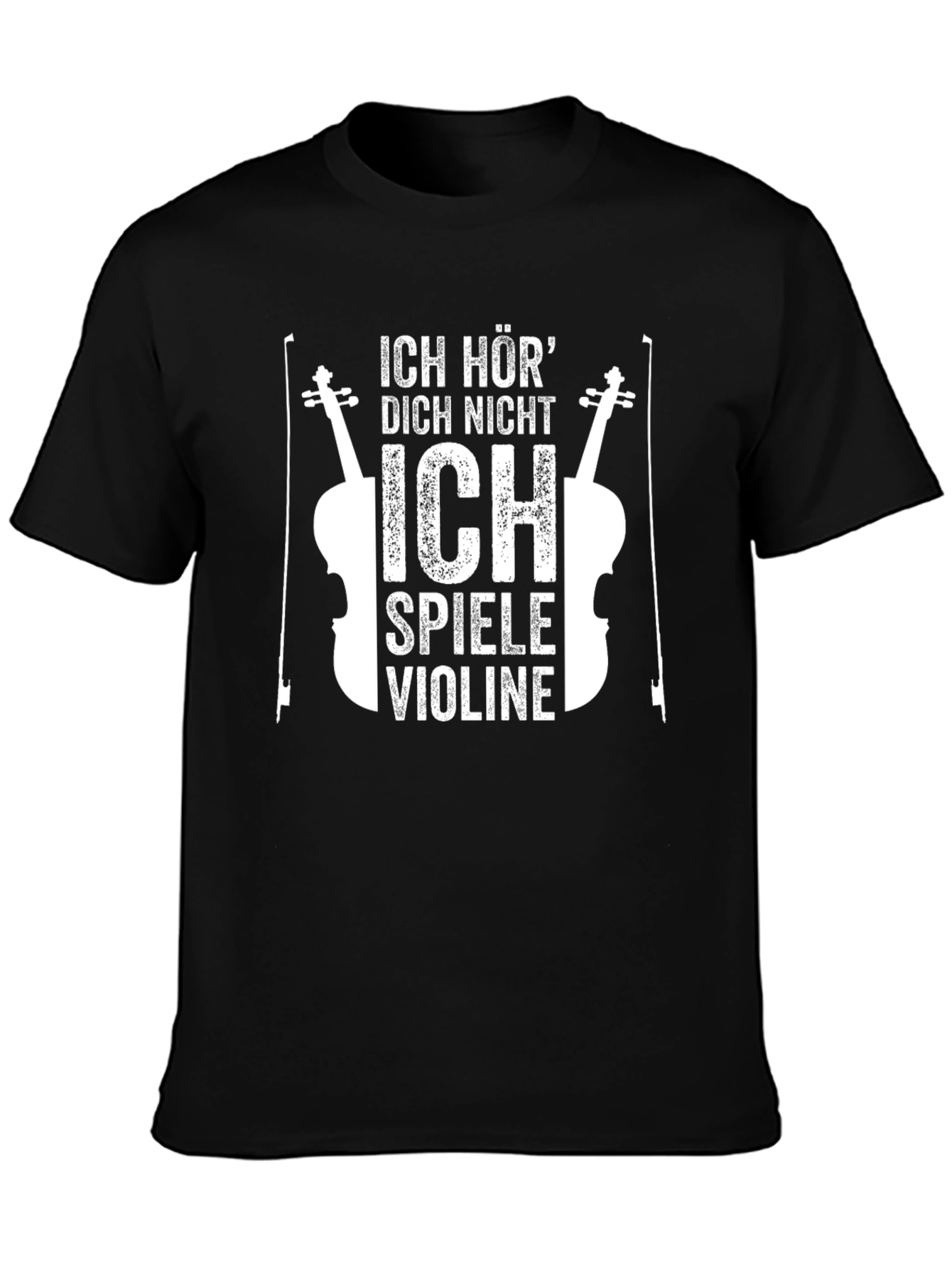 Ich Höre Nicht Violin Player Graphic Tee