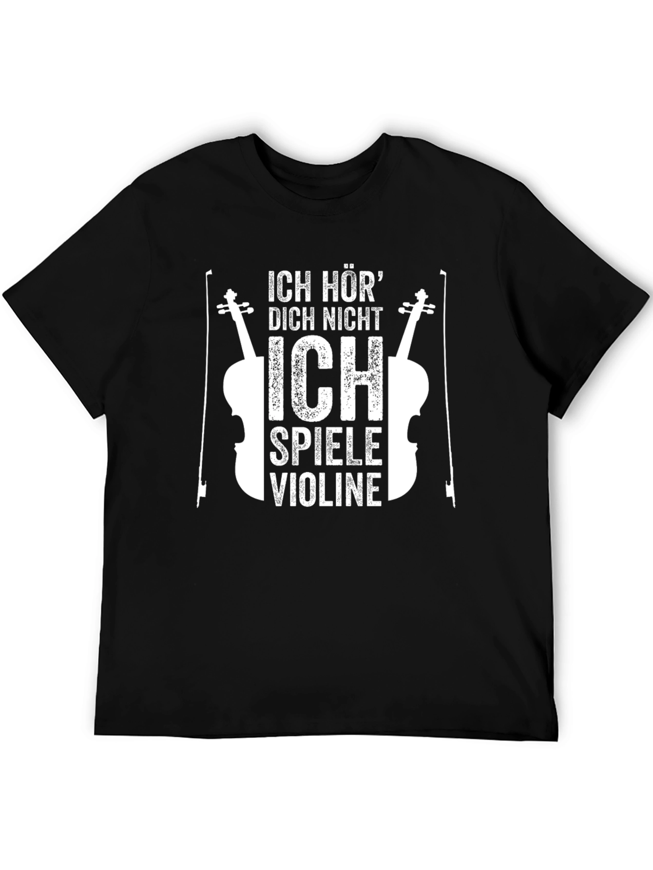 Ich Höre Nicht Violin Player Graphic Tee