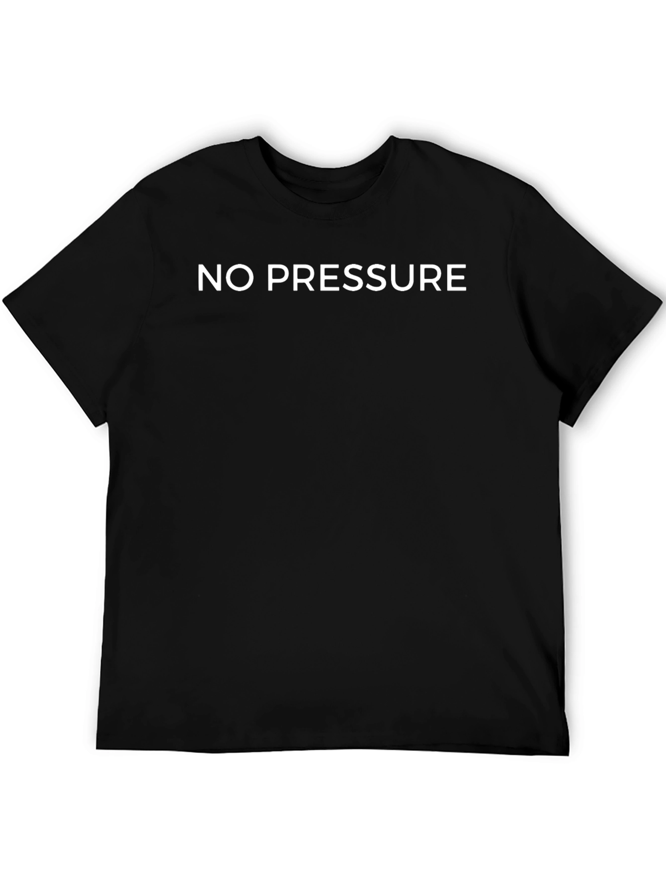 No Pressure Black T-Shirt