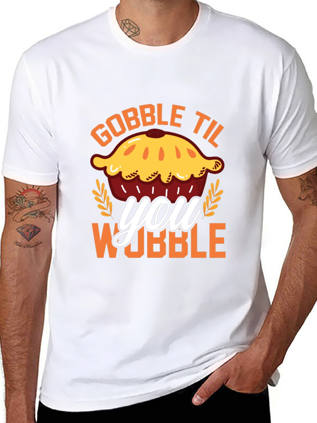 Gobble Til You Wobble Pie T-Shirt