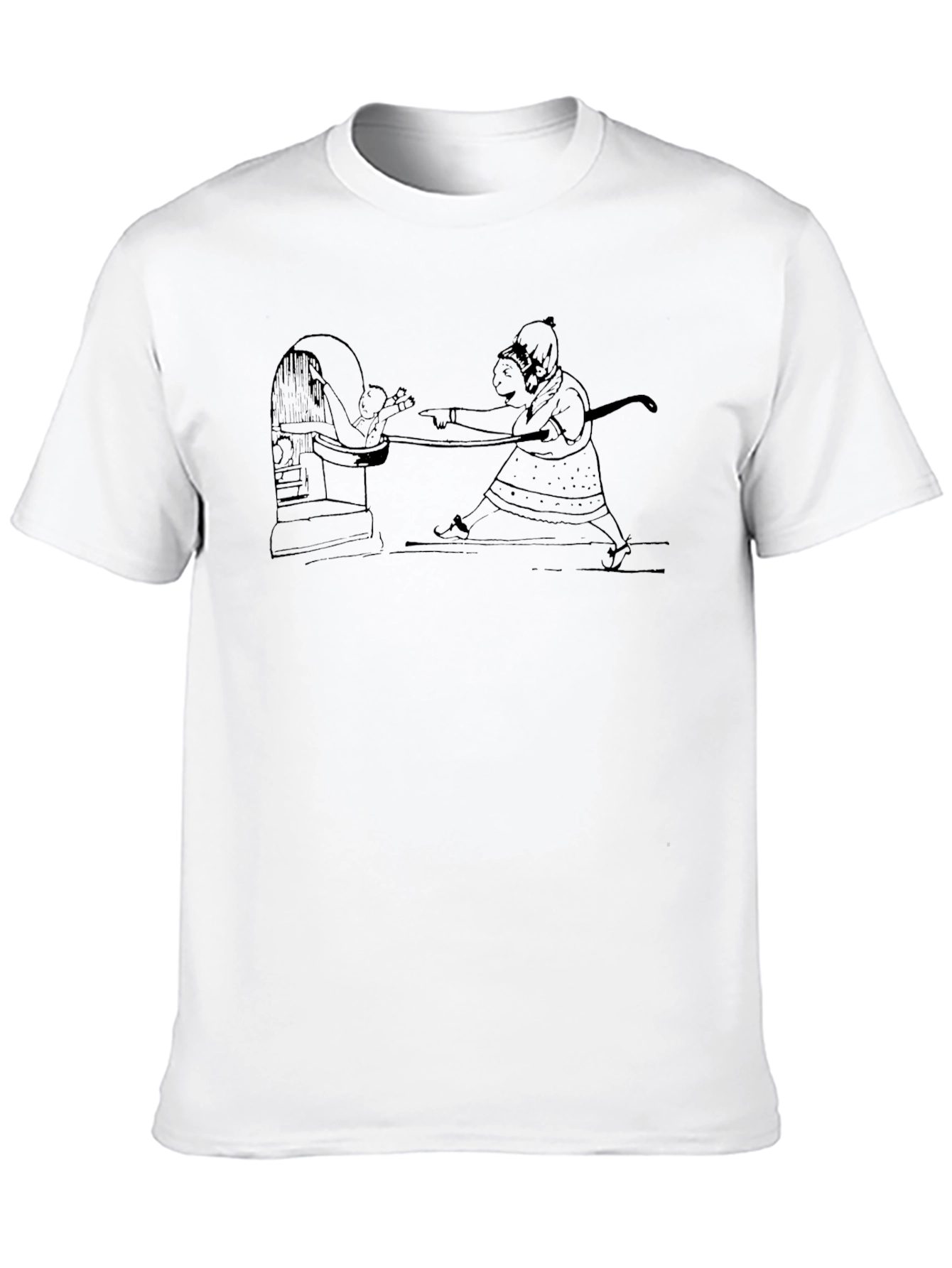 Unique Graphic Tee - Black Cotton Blend