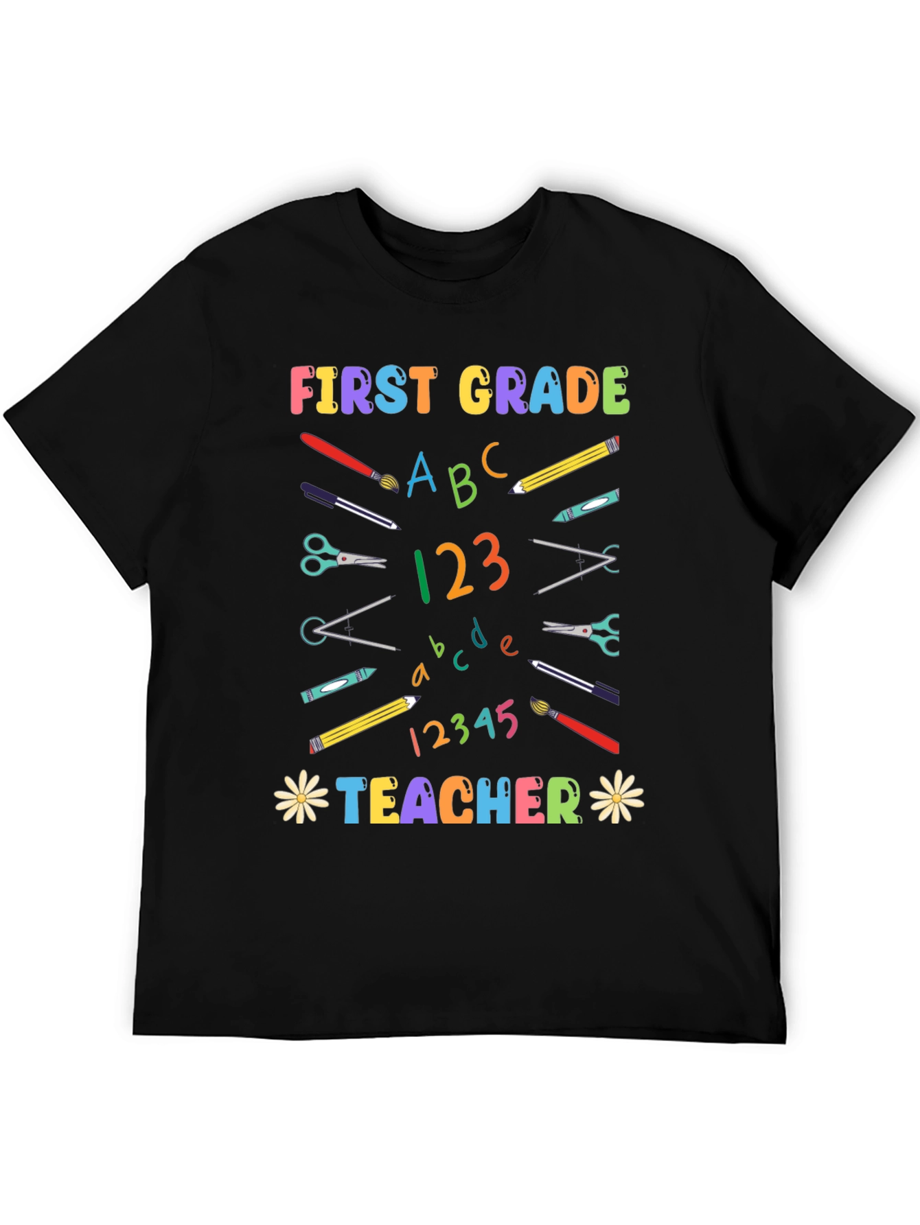 First Grade Teacher Graphic T-Shirt
