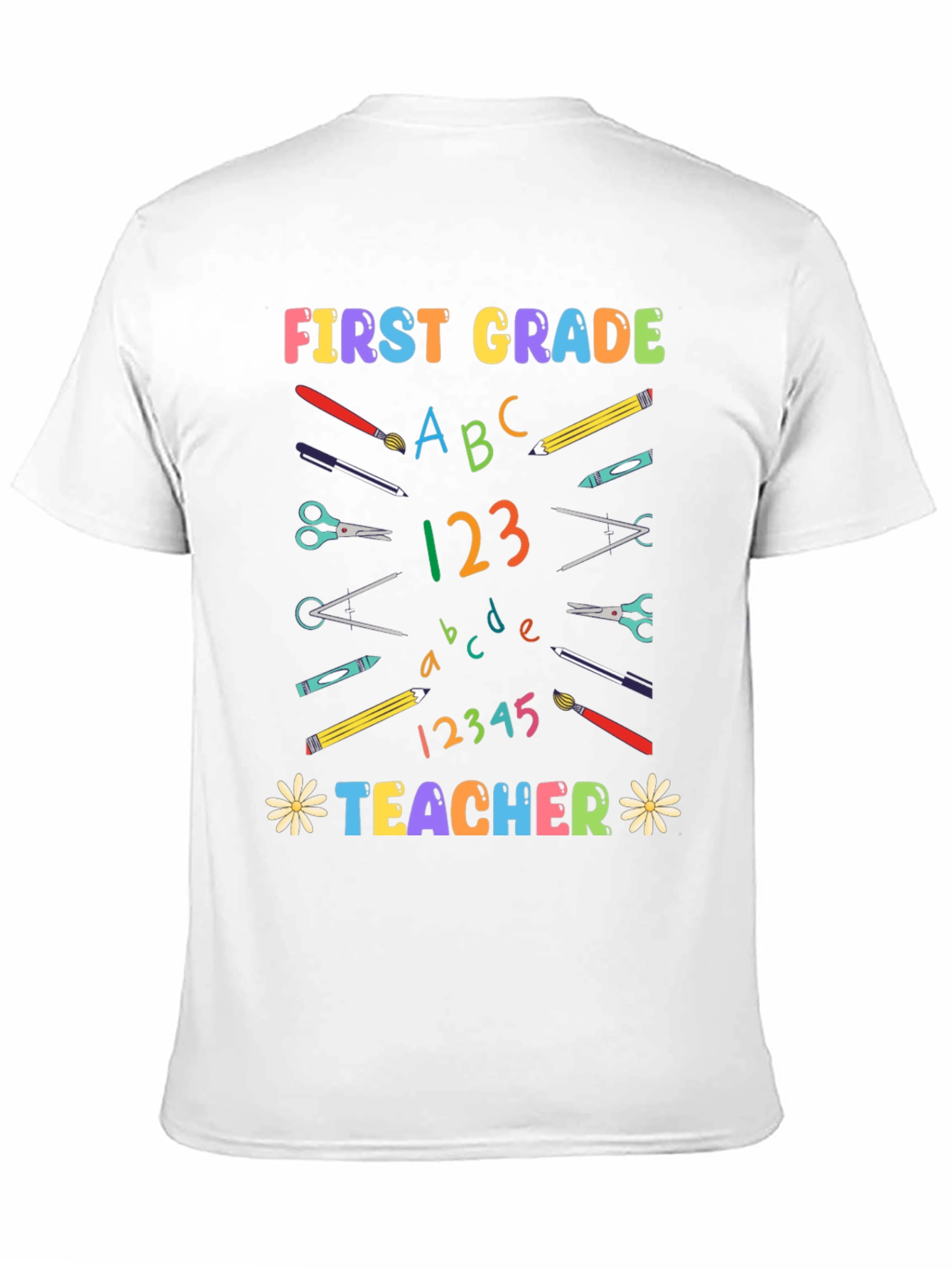 First Grade Teacher Graphic T-Shirt