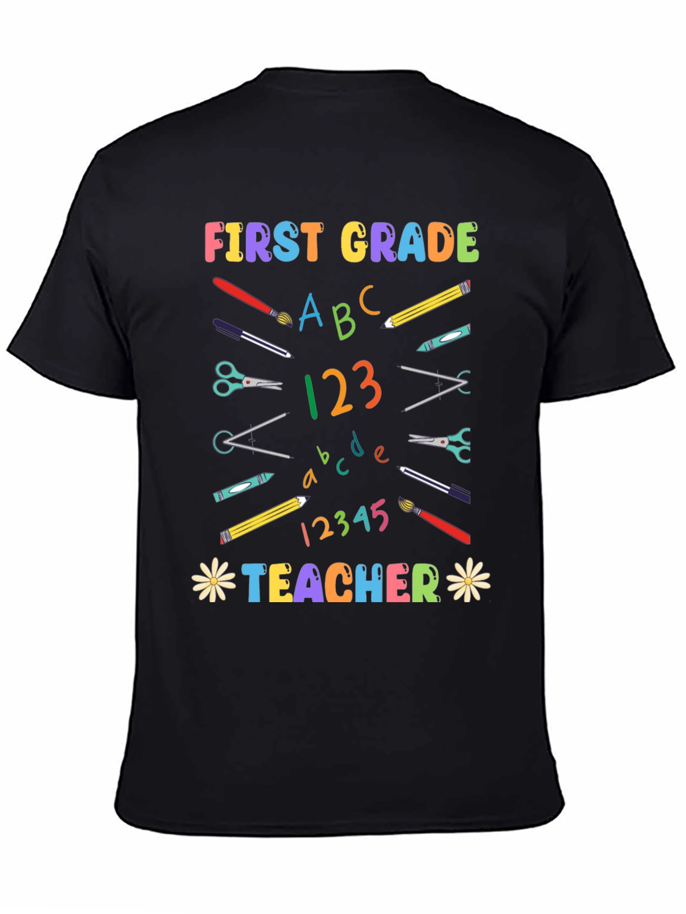 First Grade Teacher Graphic T-Shirt