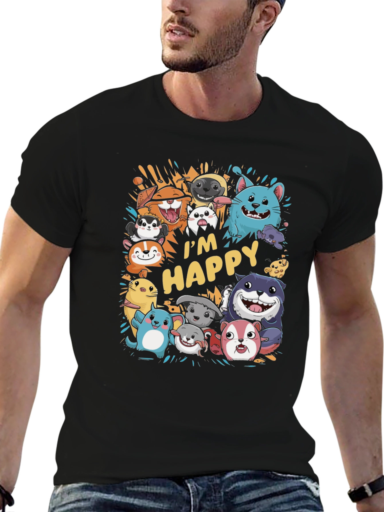 Im Happy Cartoon Animal T-Shirt