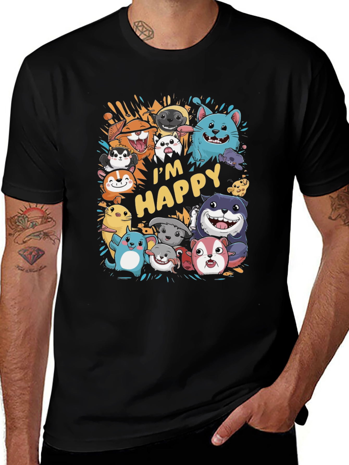 Im Happy Cartoon Animal T-Shirt
