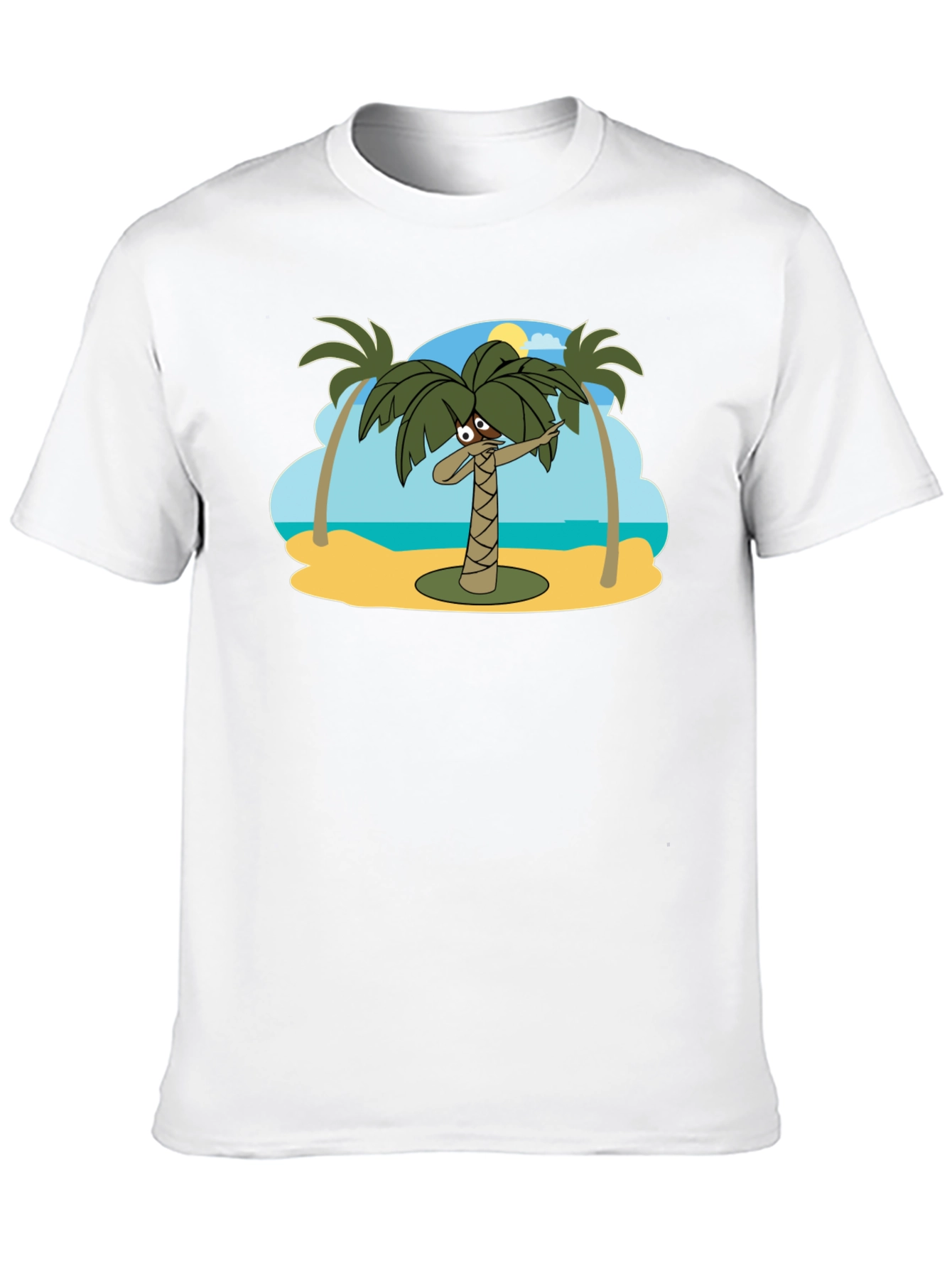 Dabbing Palm Tree Black T-Shirt