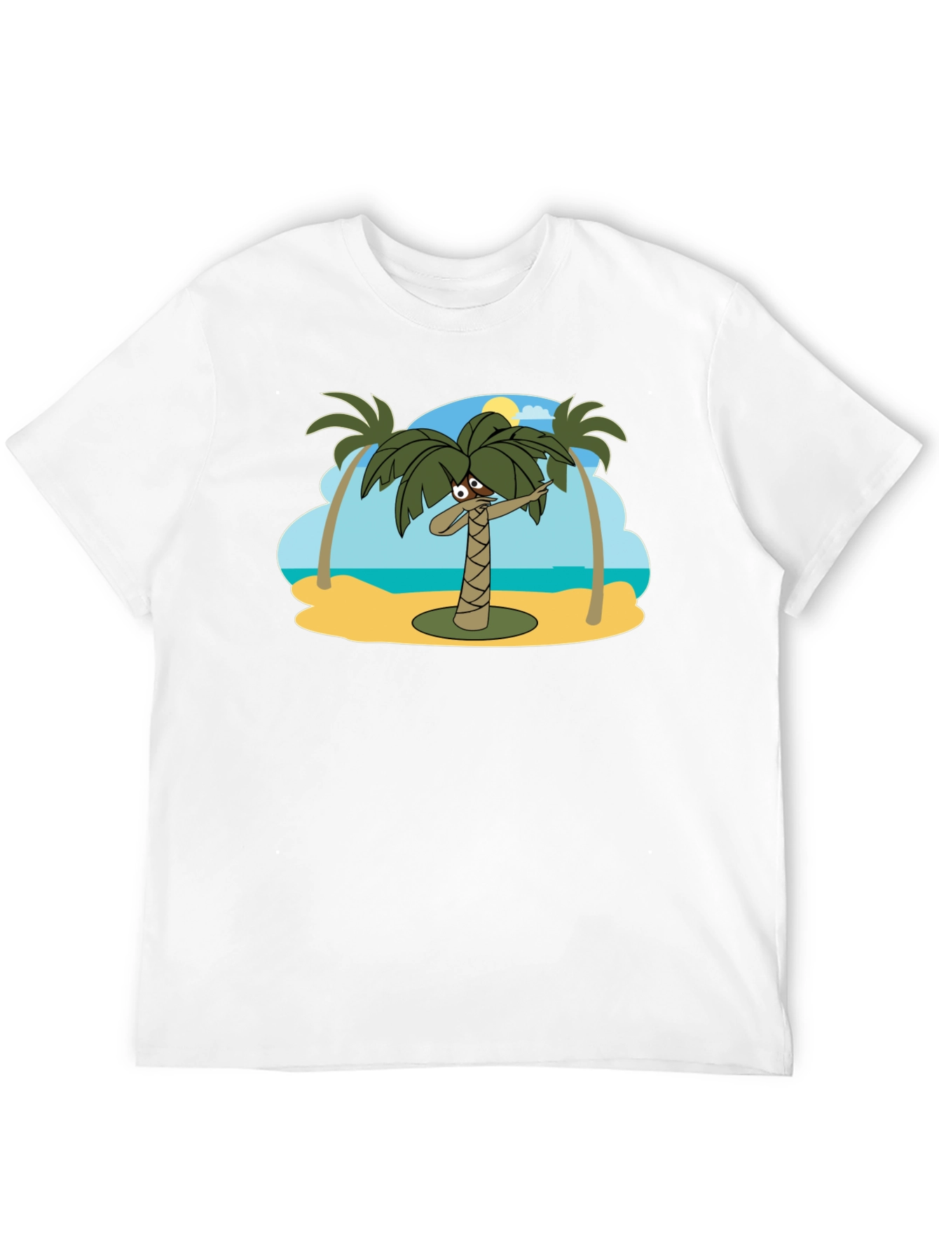Dabbing Palm Tree Black T-Shirt