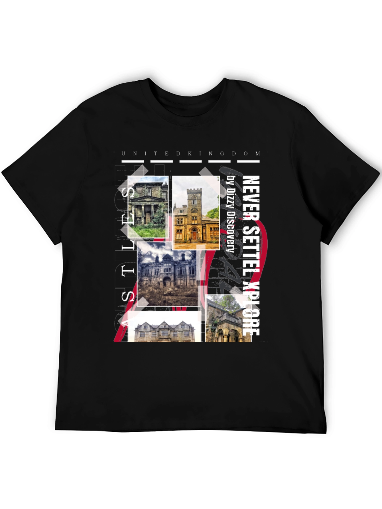 United Kingdom Castles Graphic Tee