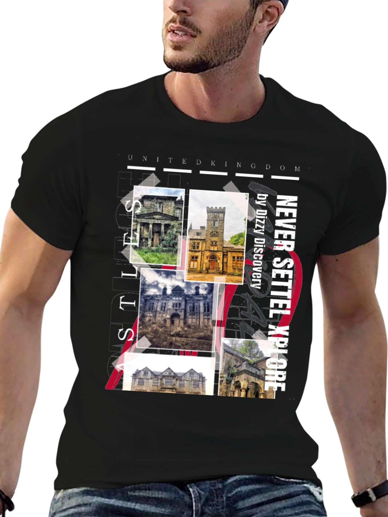 United Kingdom Castles Graphic Tee