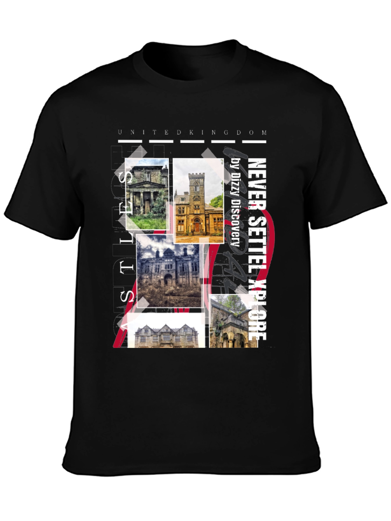 United Kingdom Castles Graphic Tee