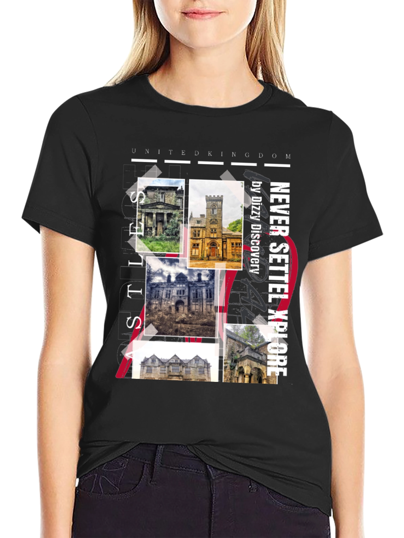 United Kingdom Castles Graphic Tee