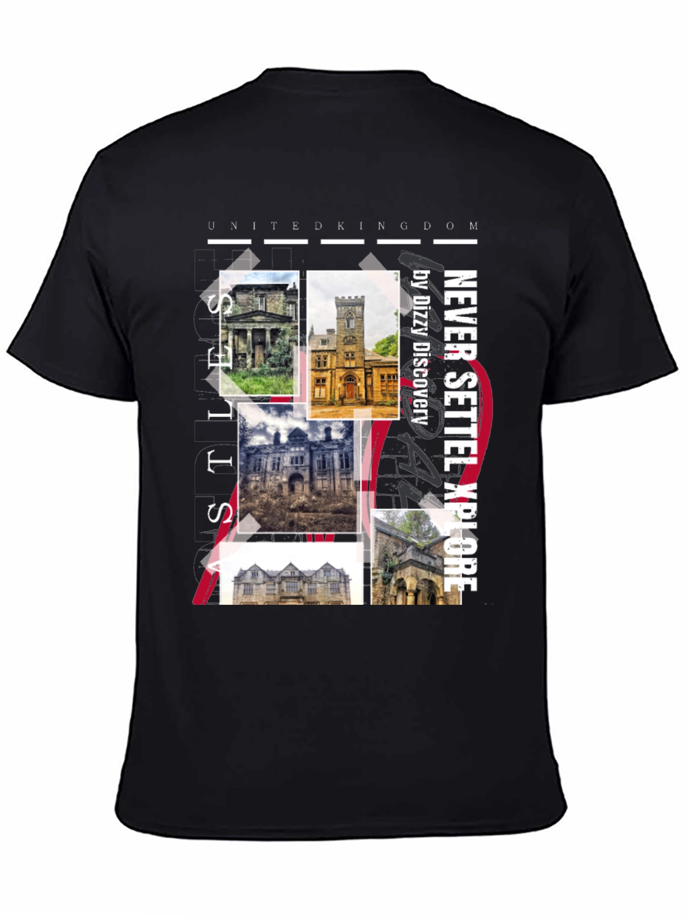 United Kingdom Castles Graphic Tee