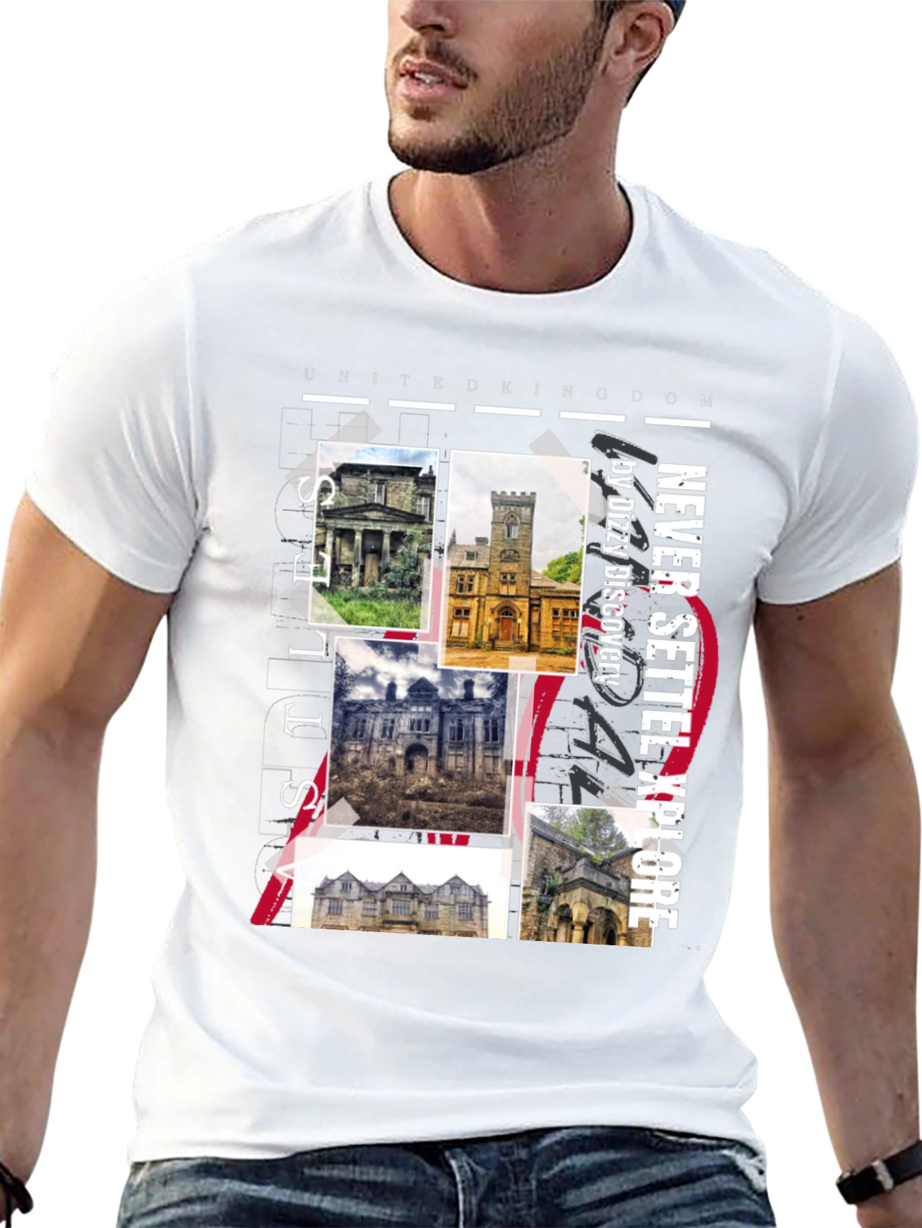 United Kingdom Castles Graphic Tee