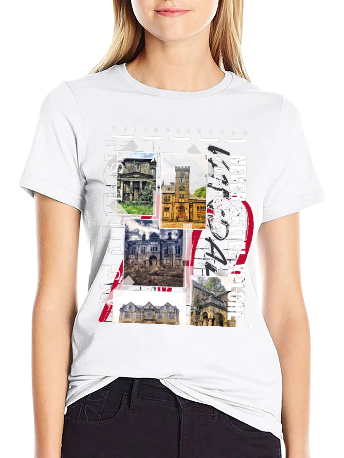 United Kingdom Castles Graphic Tee