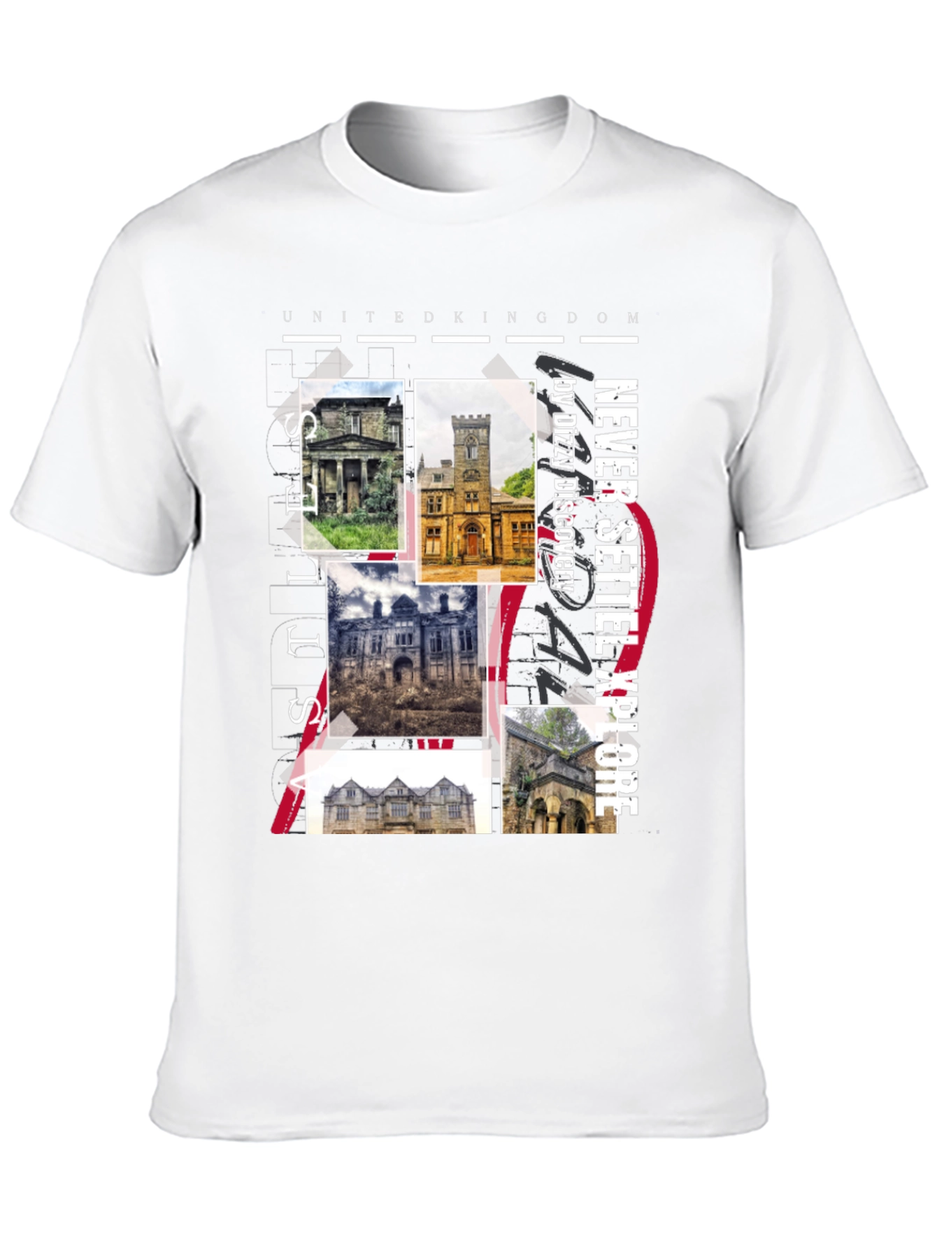 United Kingdom Castles Graphic Tee