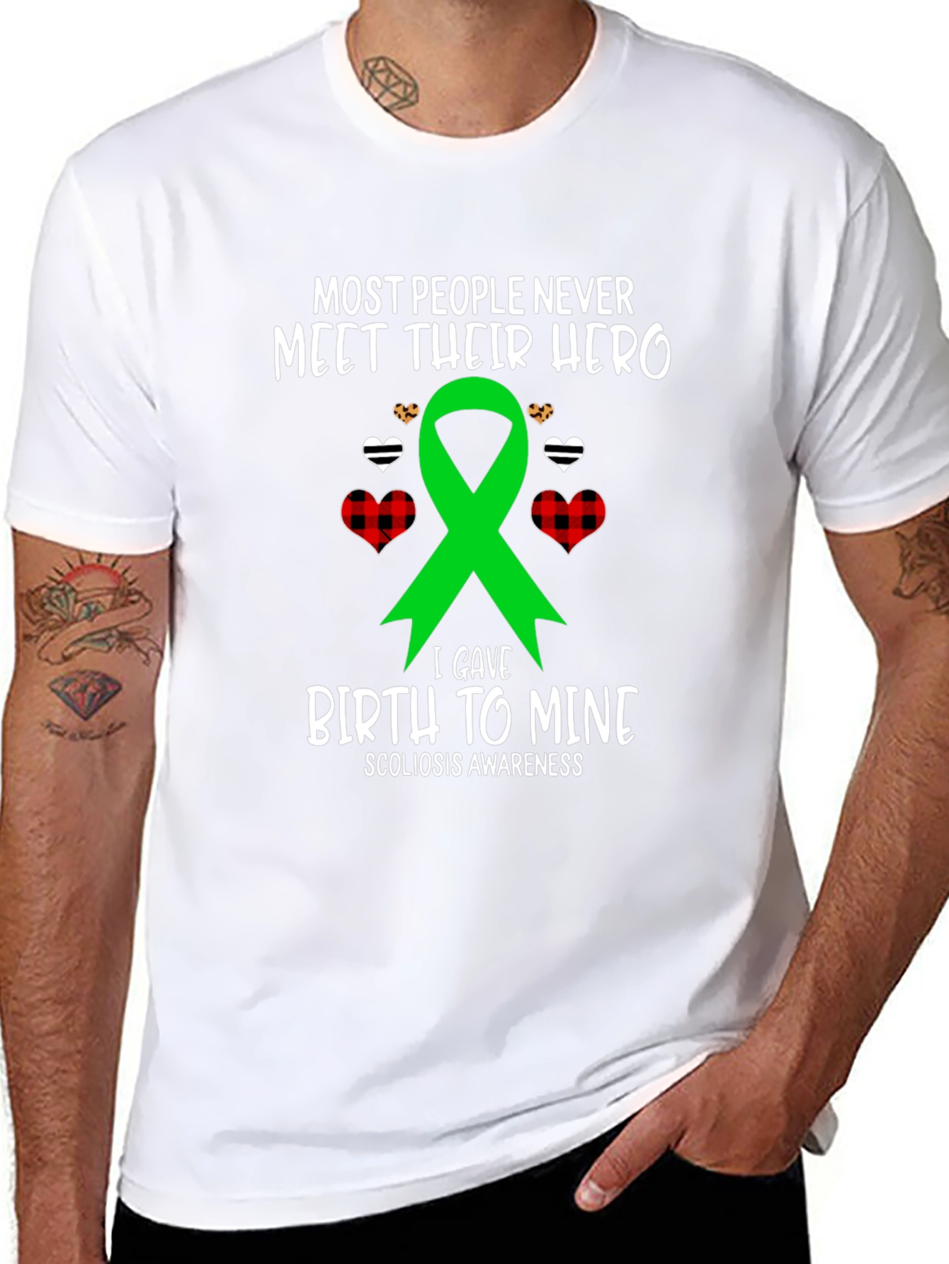 Hero Birth Scoliosis Awareness T-Shirt