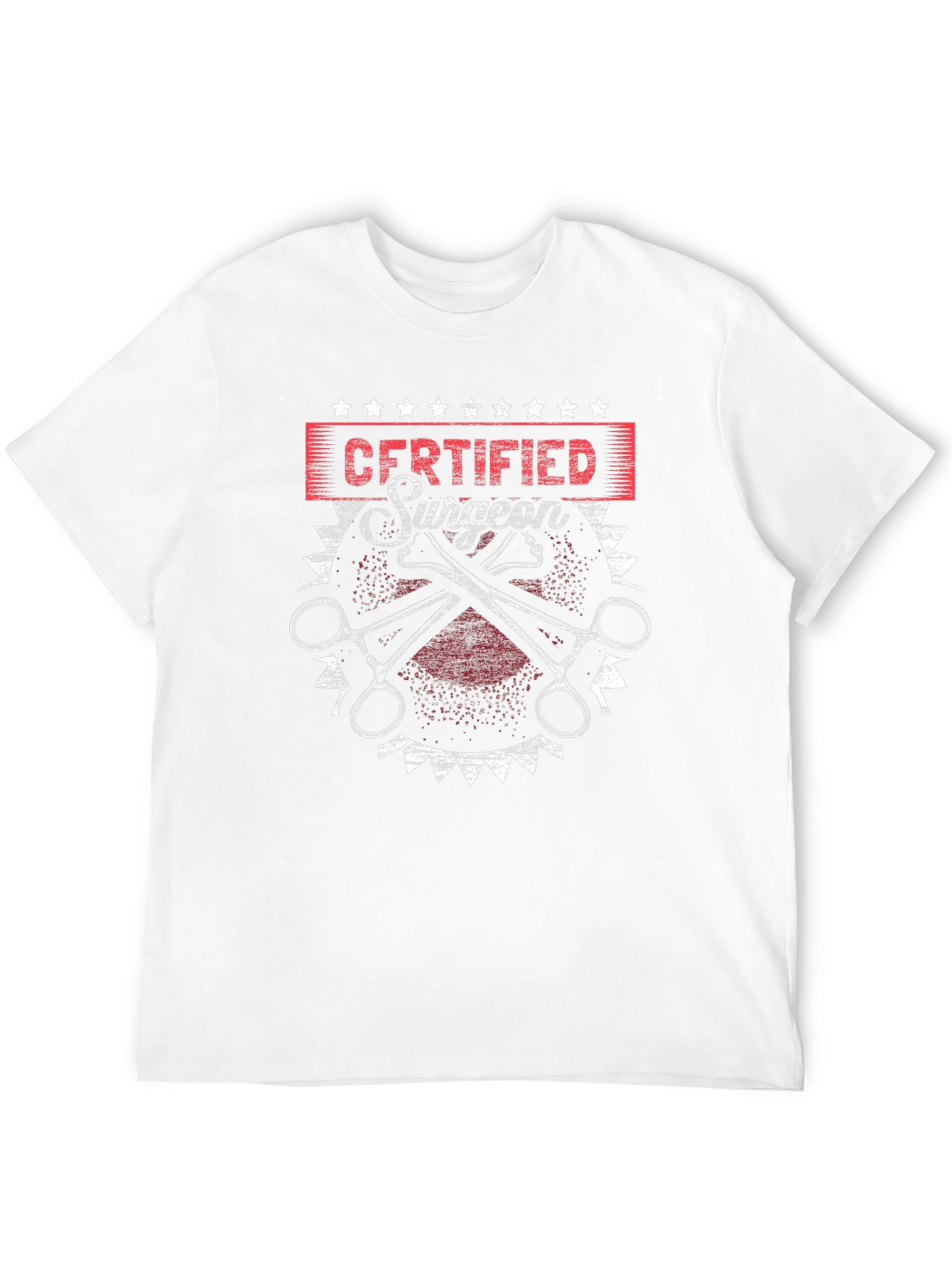 Certified Surgeon Graphic T-Shirt - Black Cotton