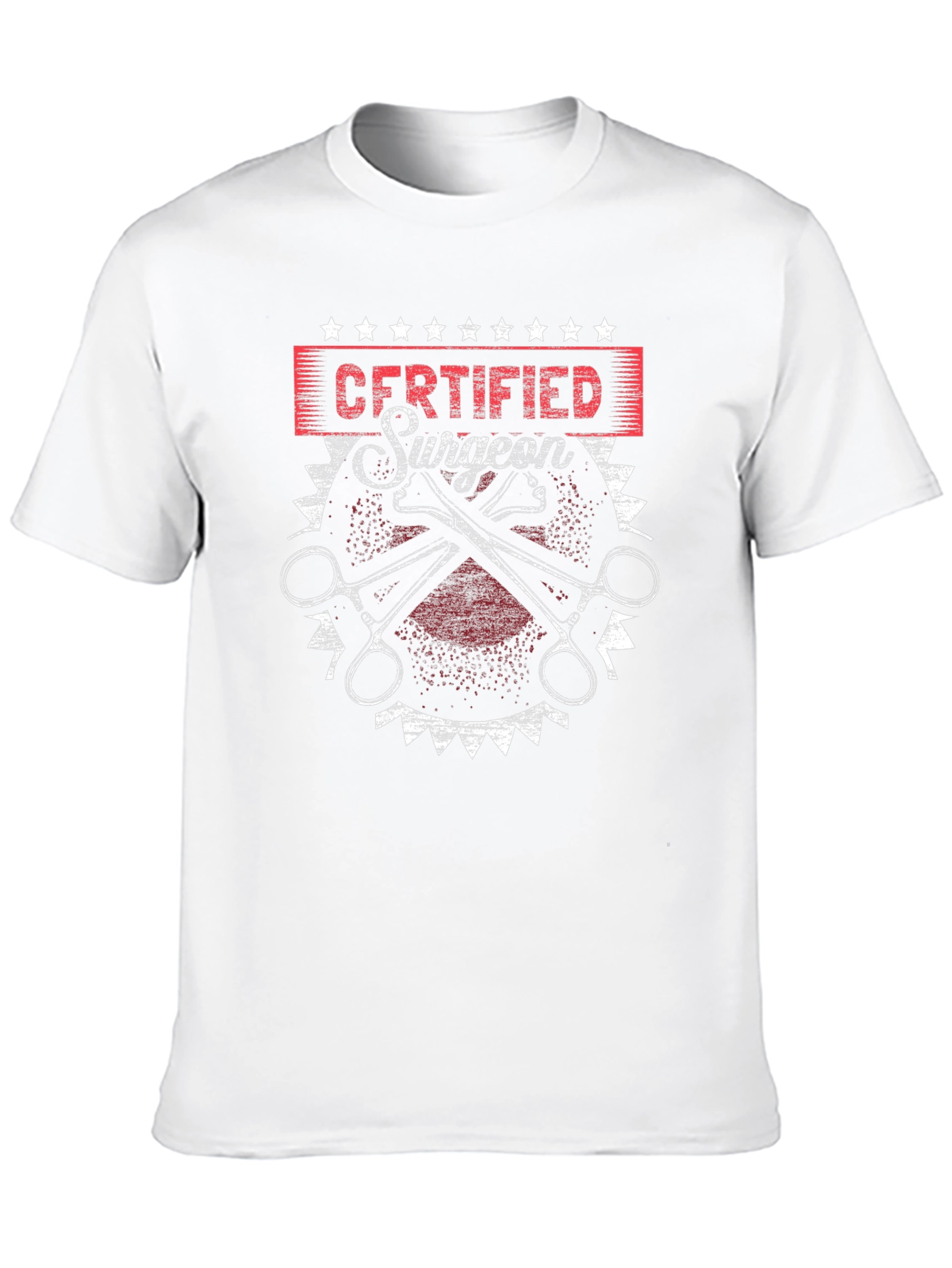 Certified Surgeon Graphic T-Shirt - Black Cotton