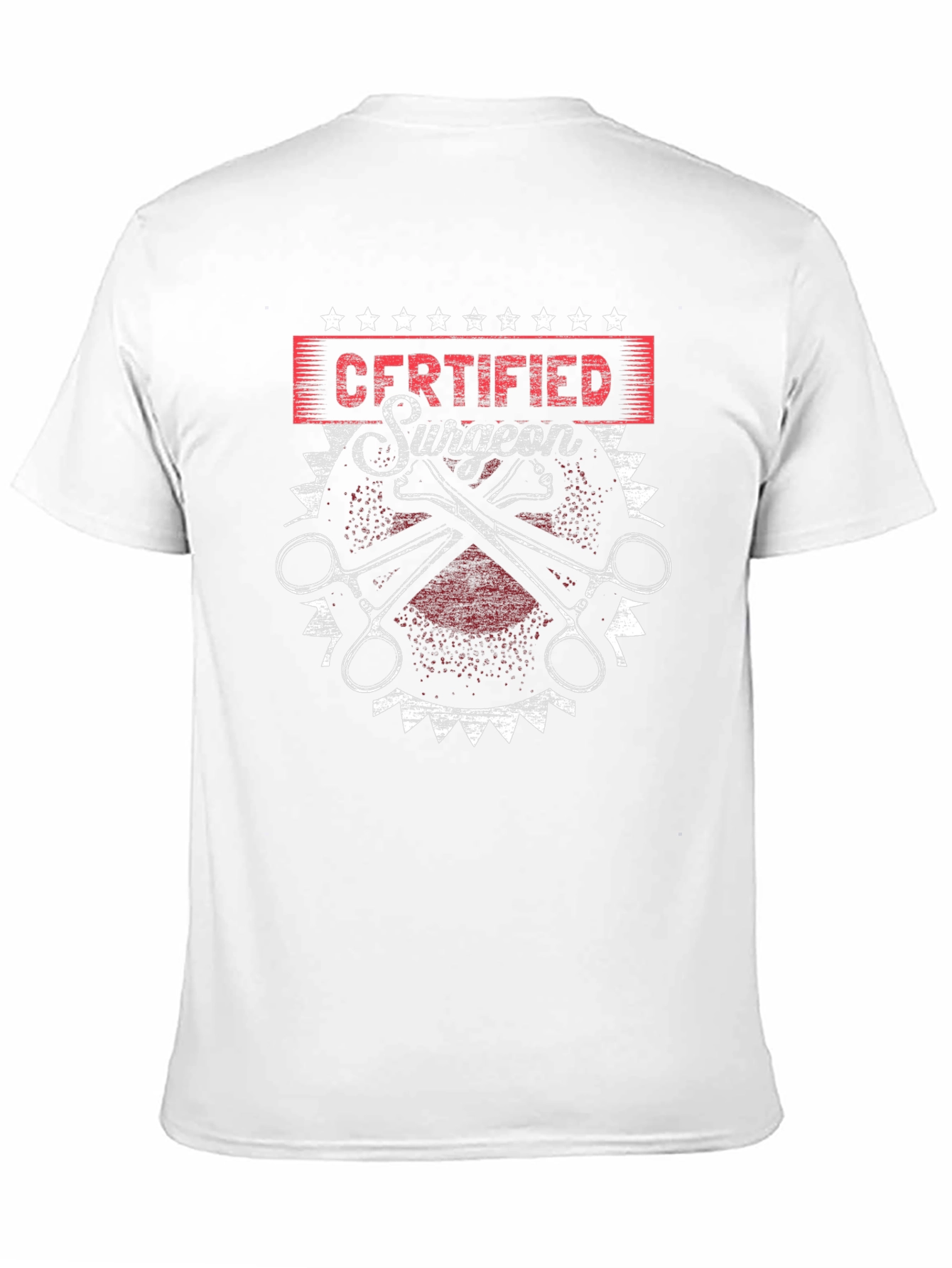 Certified Surgeon Graphic T-Shirt - Black Cotton