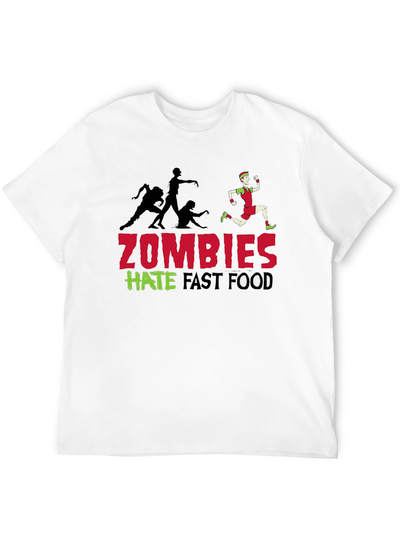 Zombies Hate Fast Food Graphic Tee