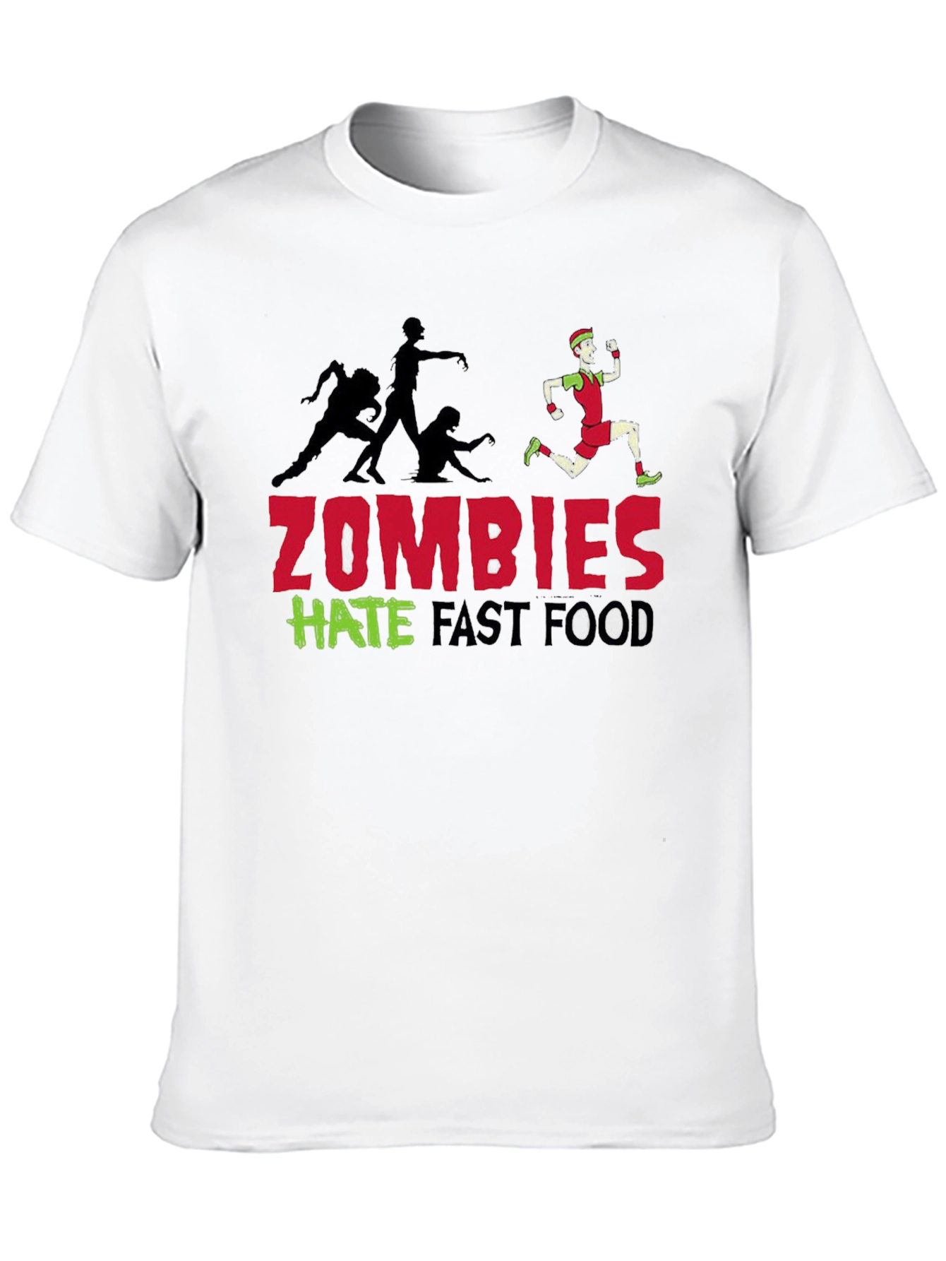 Zombies Hate Fast Food Graphic Tee