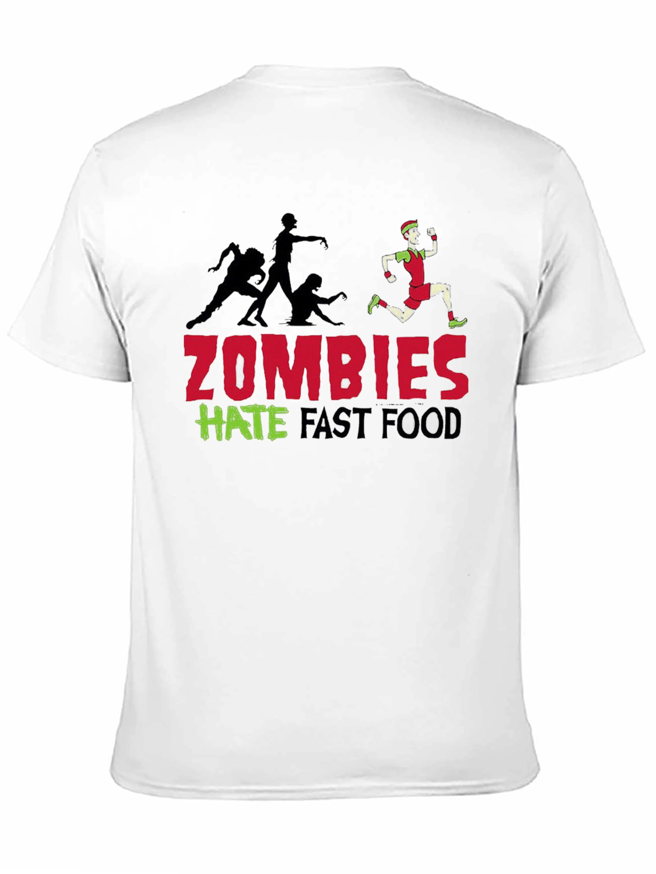 Zombies Hate Fast Food Graphic Tee